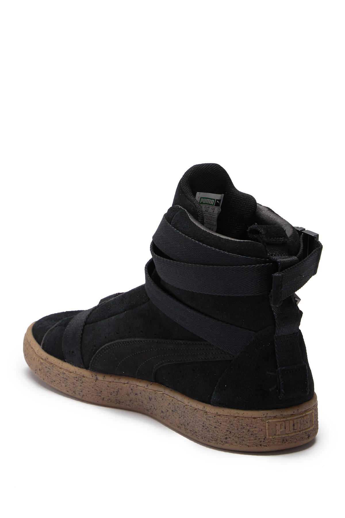 puma high tops suede