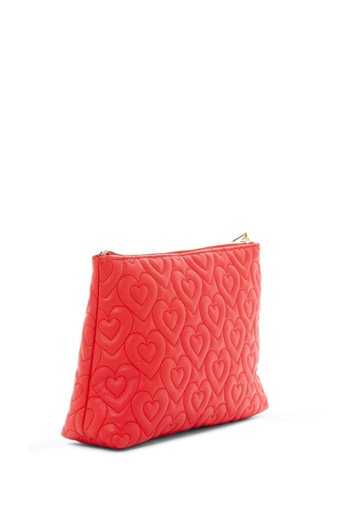 betsey johnson red heart purse