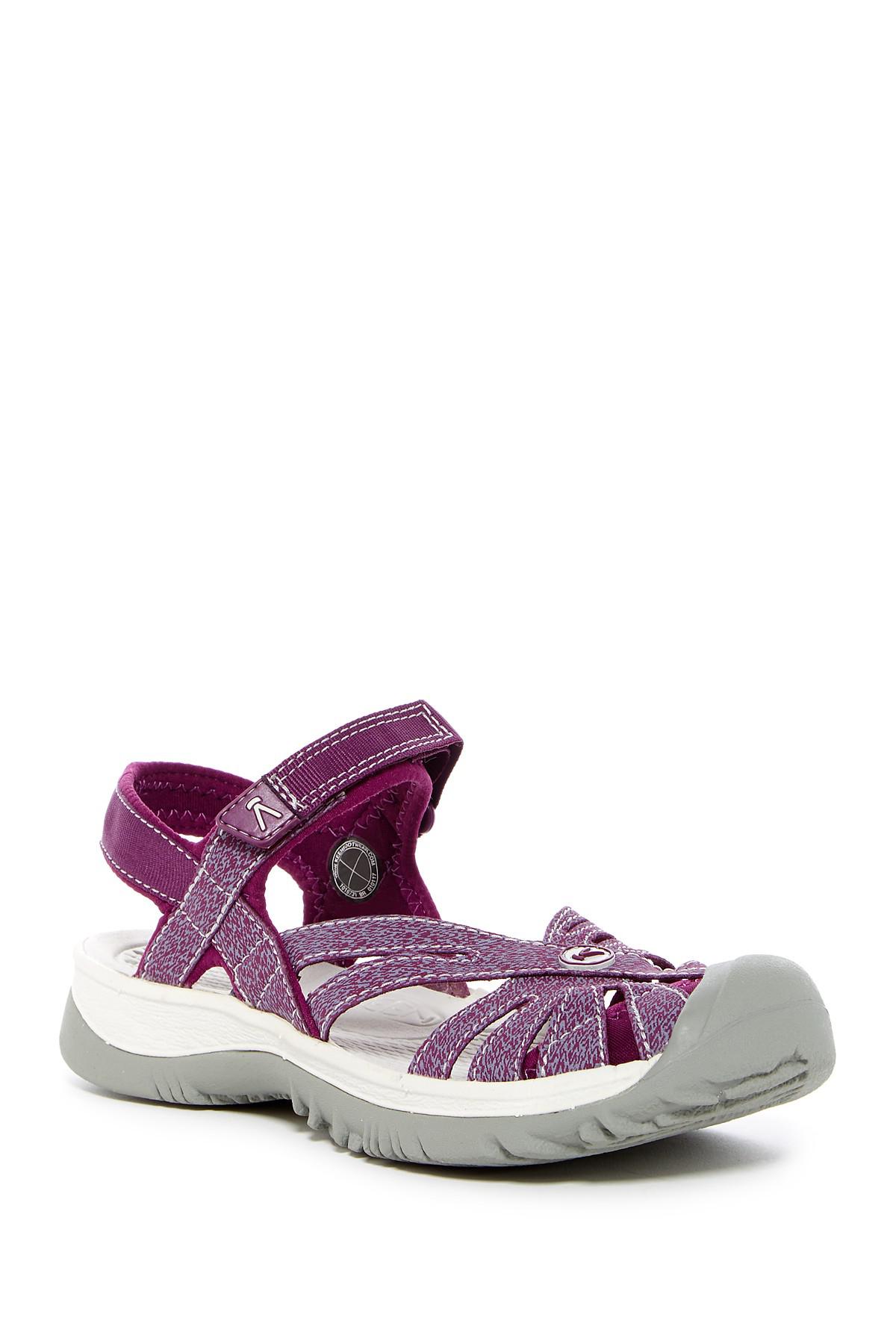 keen rose sandal dark purple