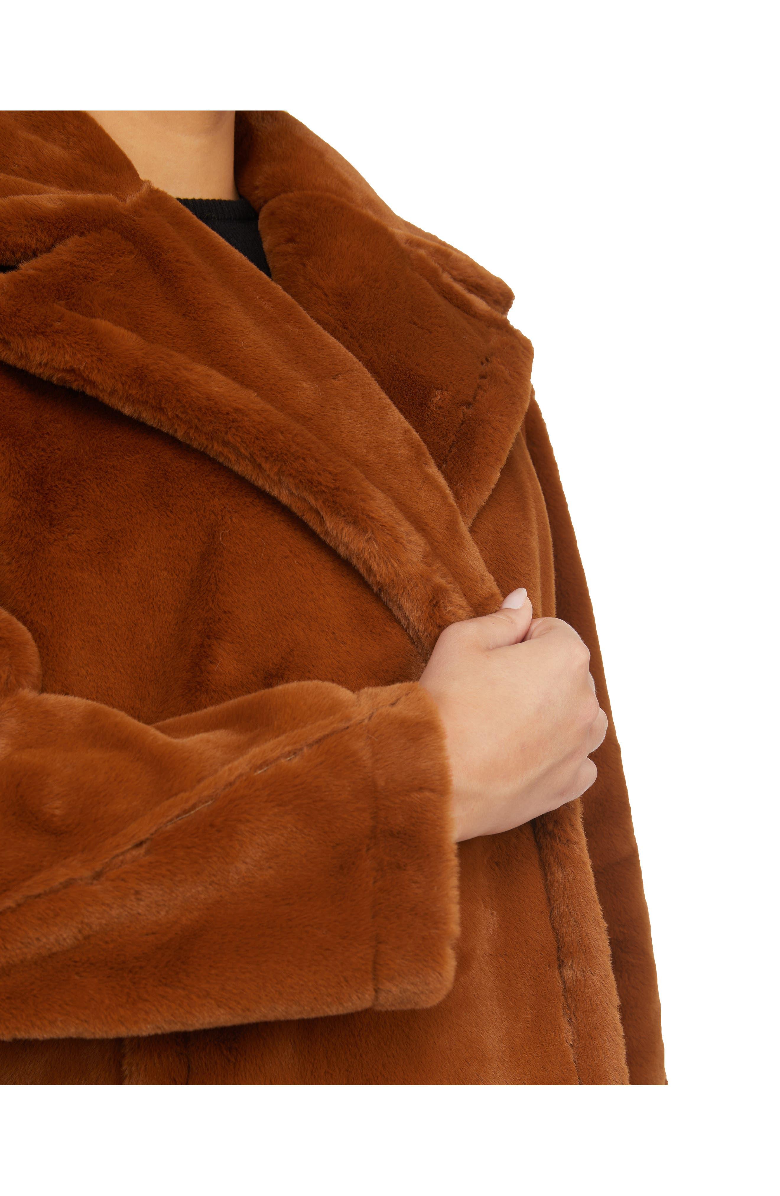 Badgley mischka deals faux fur coat