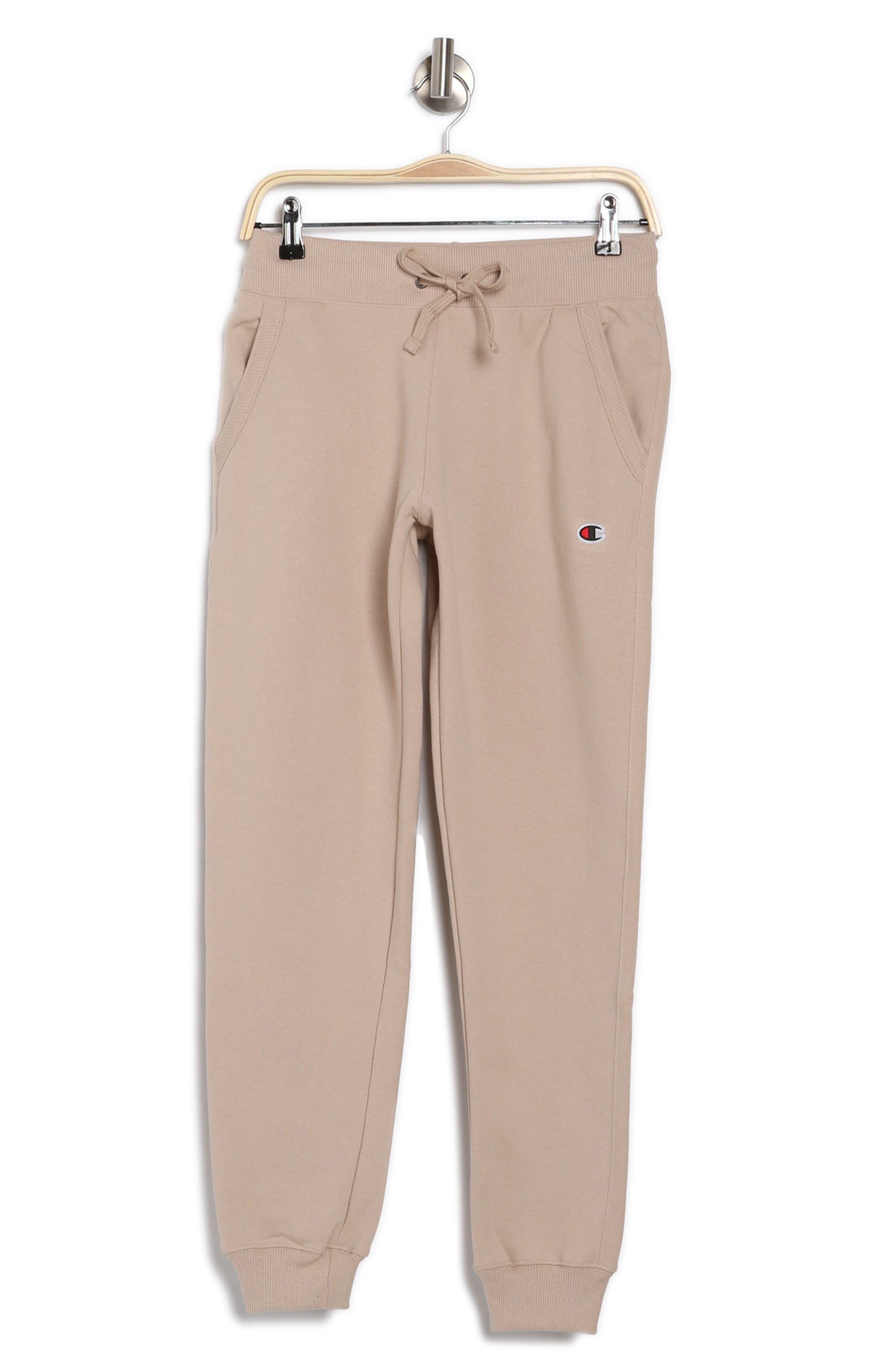 Champion Powerblend Fleece Joggers in Natural