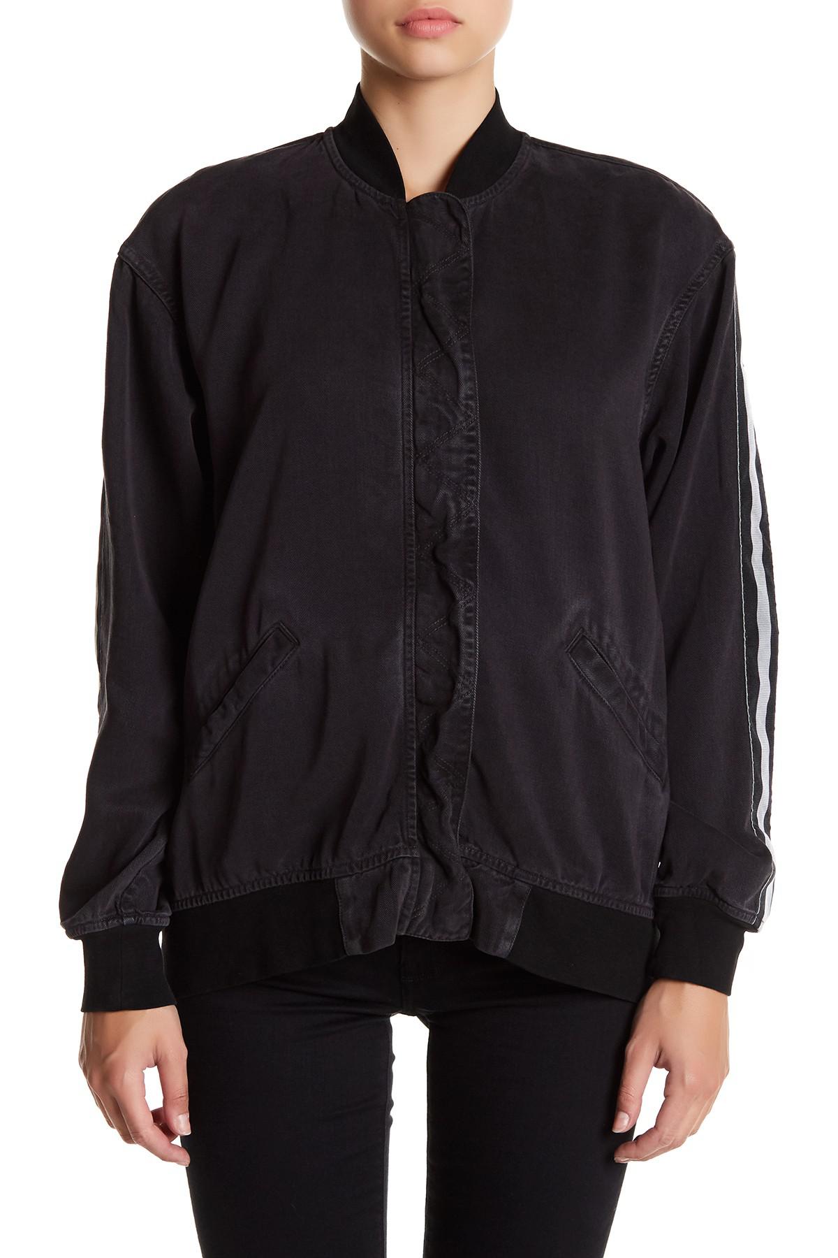 Lyst Hudson Nova Varsity Jacket in Black