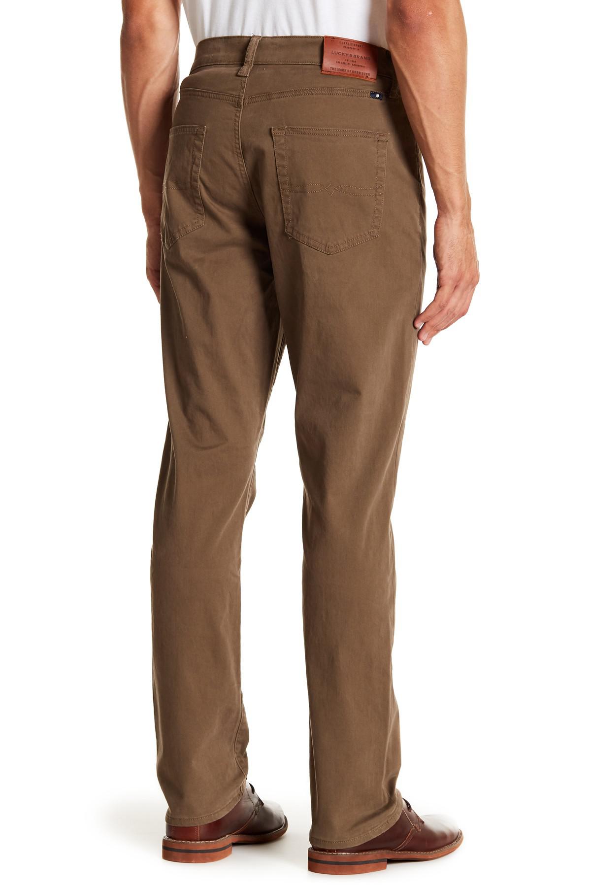 Lucky Brand 410 Athletic Slim Pants - 30-32" Inseam in Brown for Men | Lyst