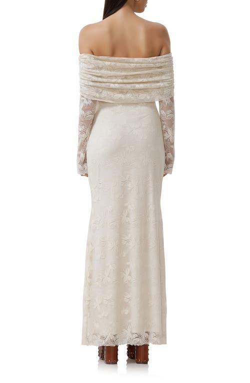 chinese dress ladies Angelee Off-Shoulder Long Lace Dress