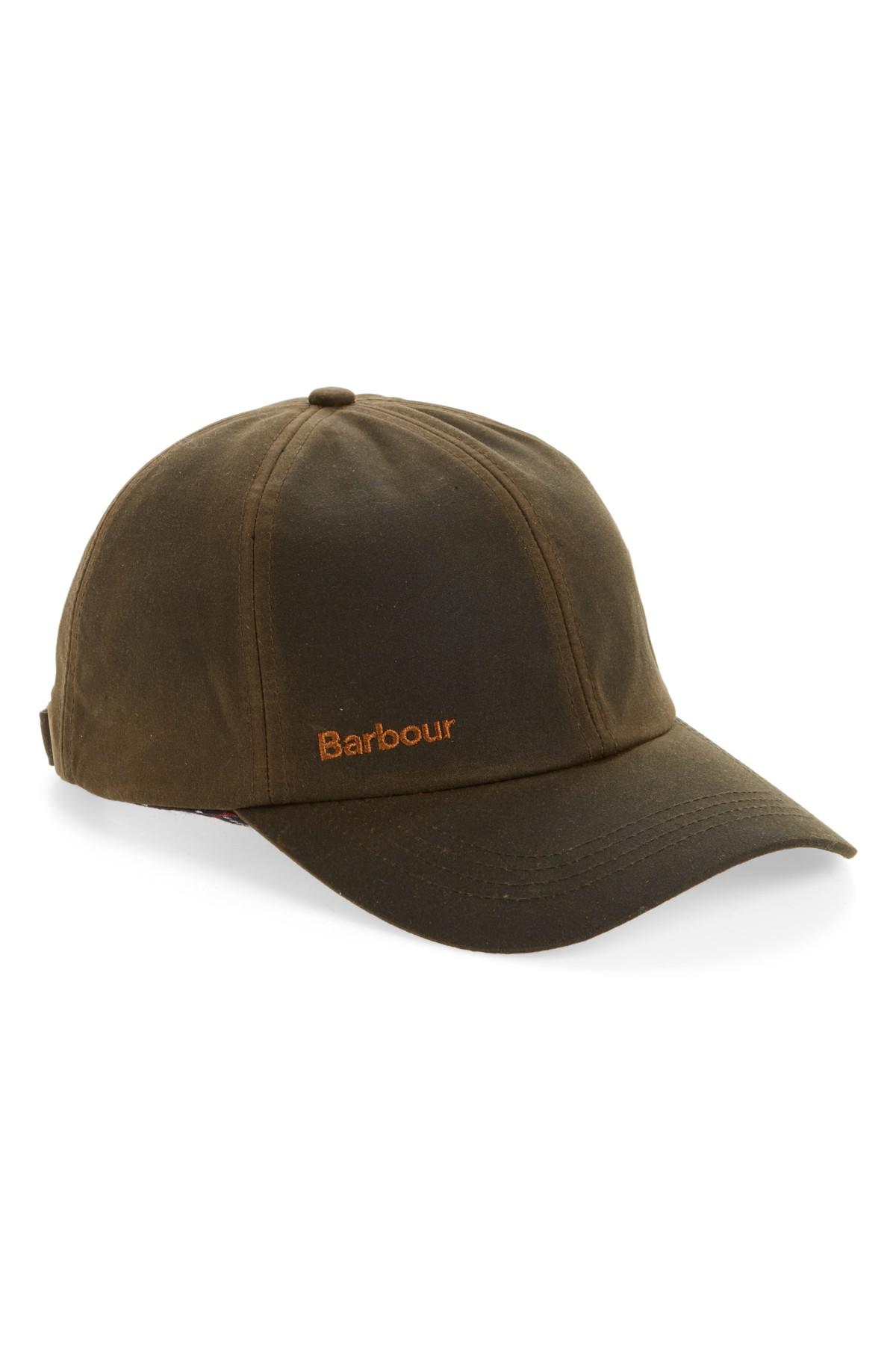 Barbour Cotton Prestbury Baseball Cap in Olive (Green) for Men Lyst