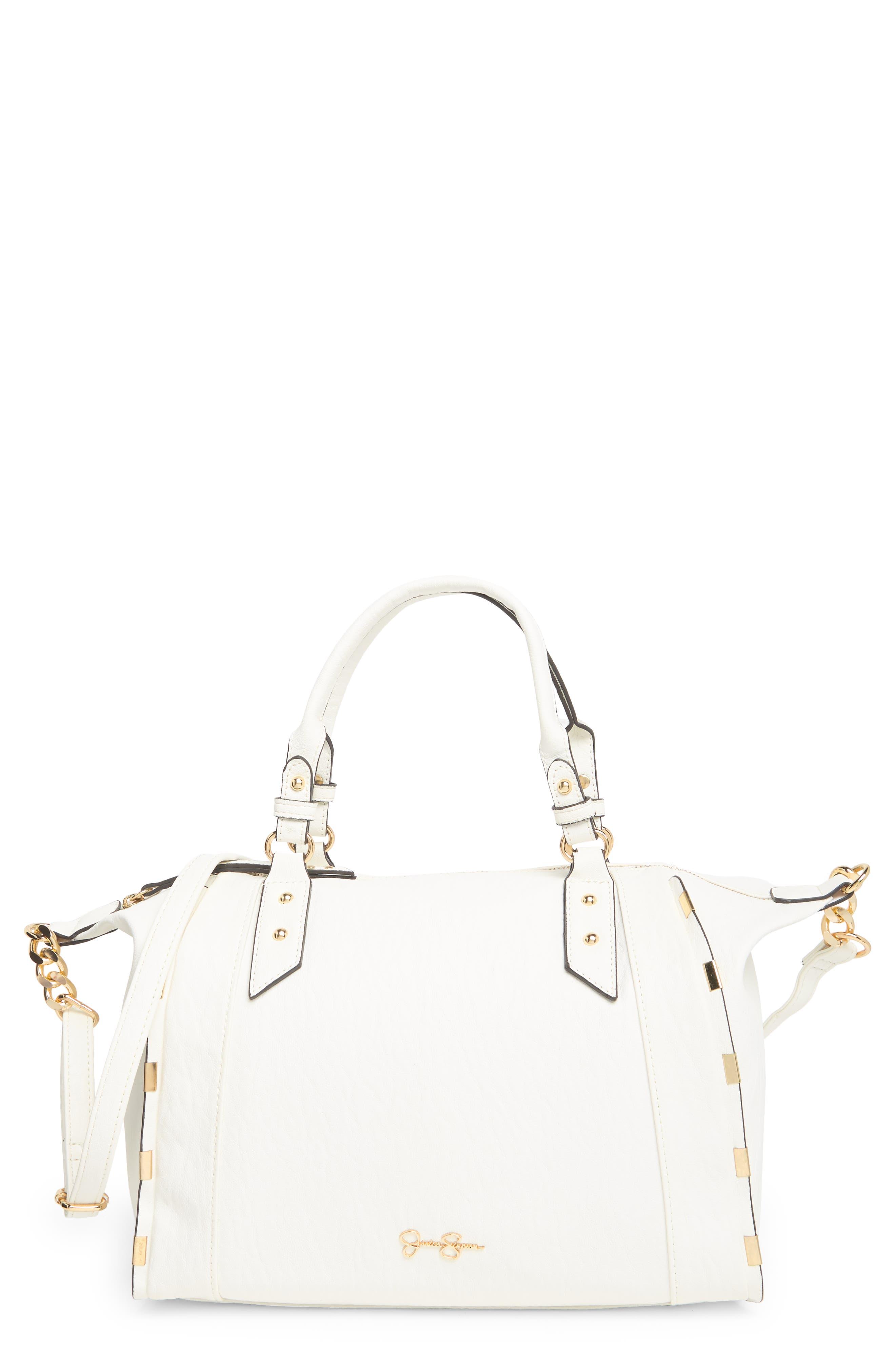 Jessica Simpson Isabelle Satchel in Natural | Lyst