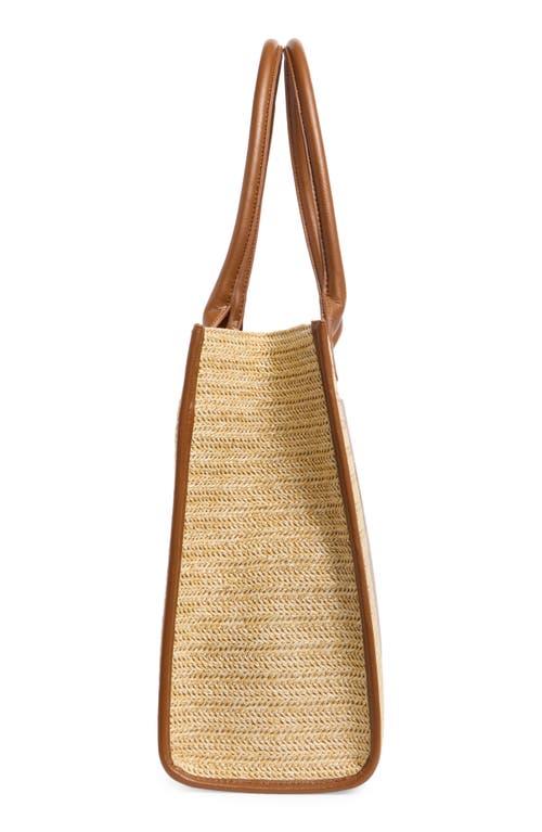 BCBGMAXAZRIA Straw Tote Bag in Natural | Lyst display picture 1