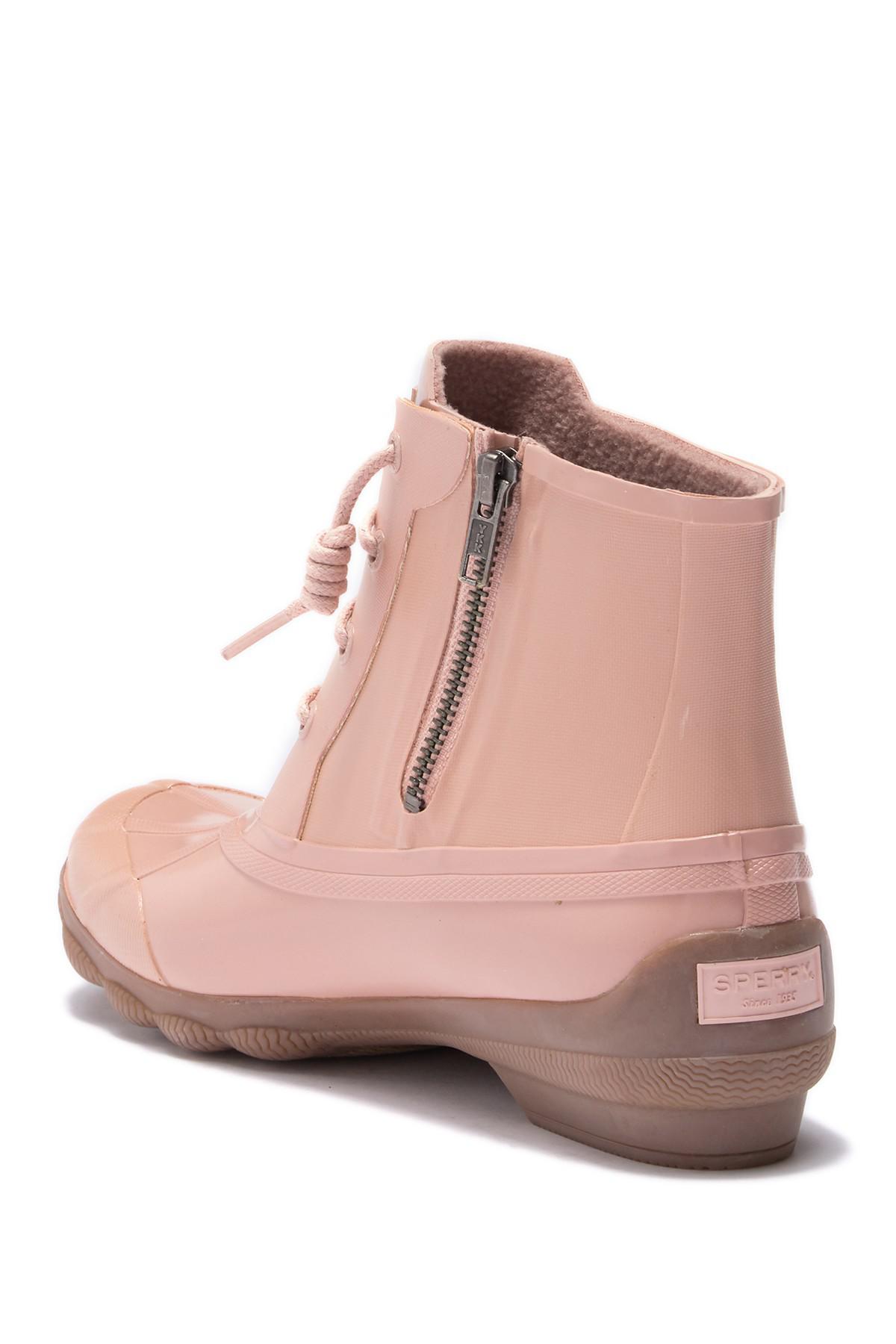 sperry syren metallic canvas duck boot