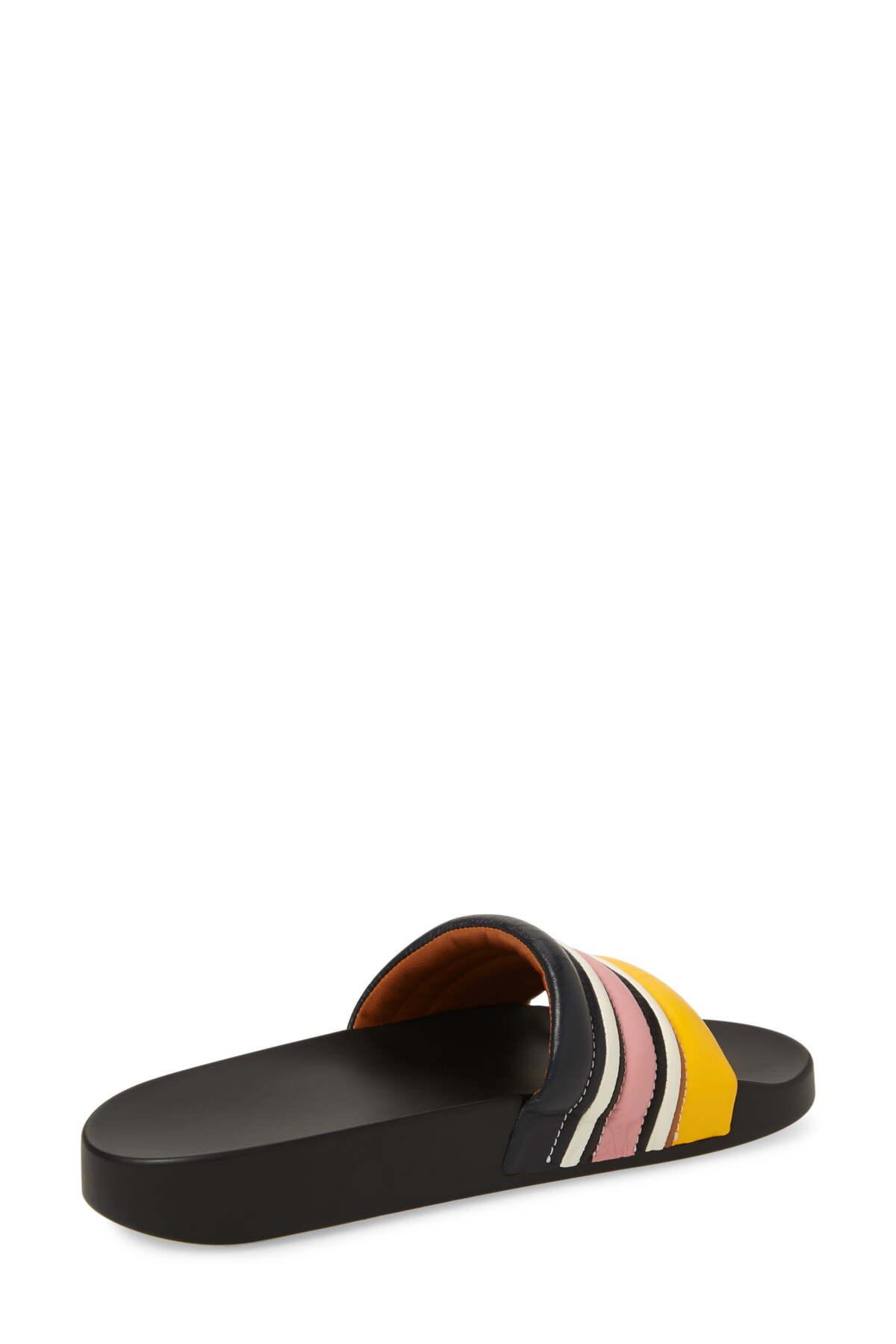 tory burch striped slide