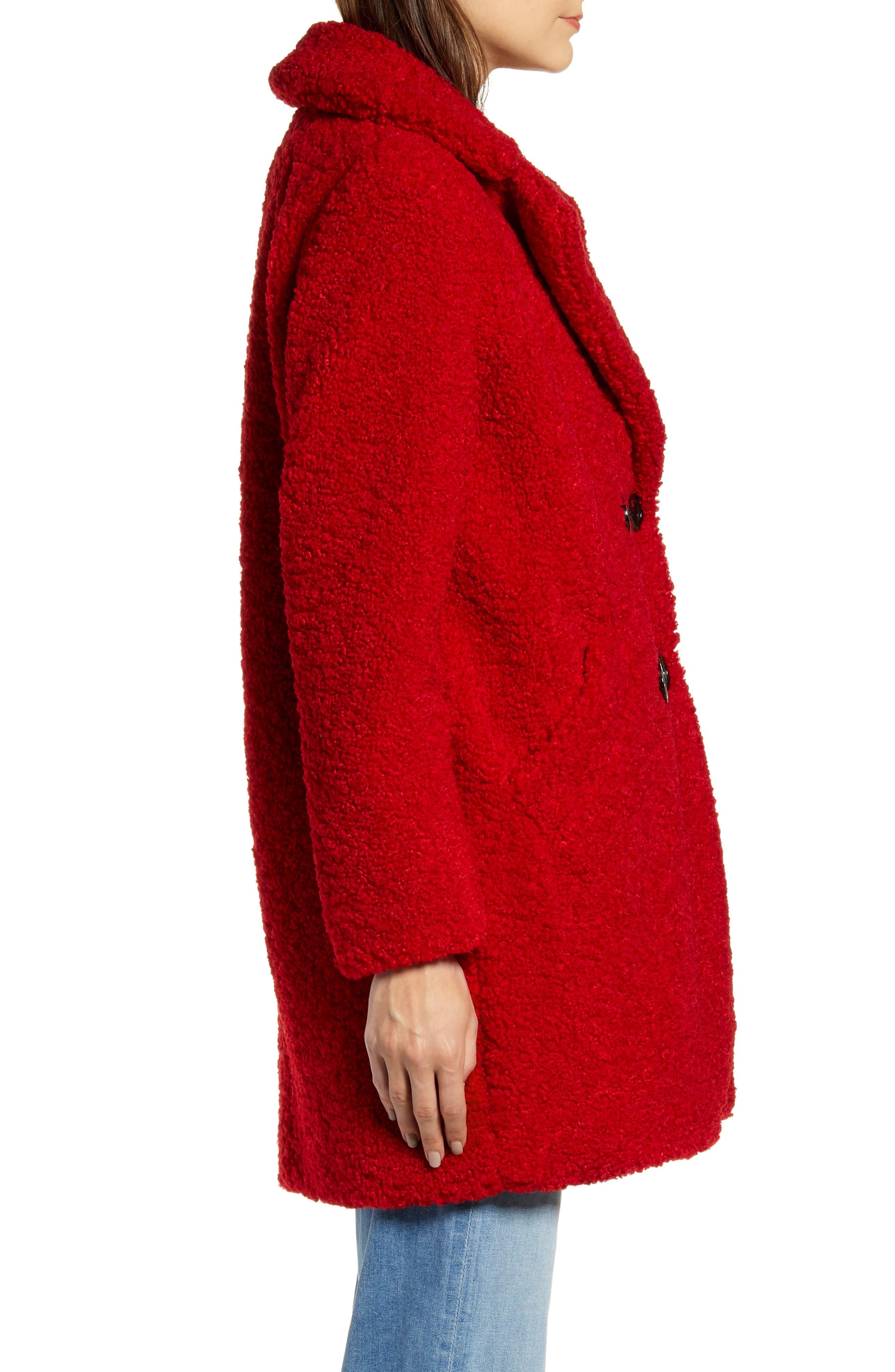 kenneth cole teddy bear hooded coat