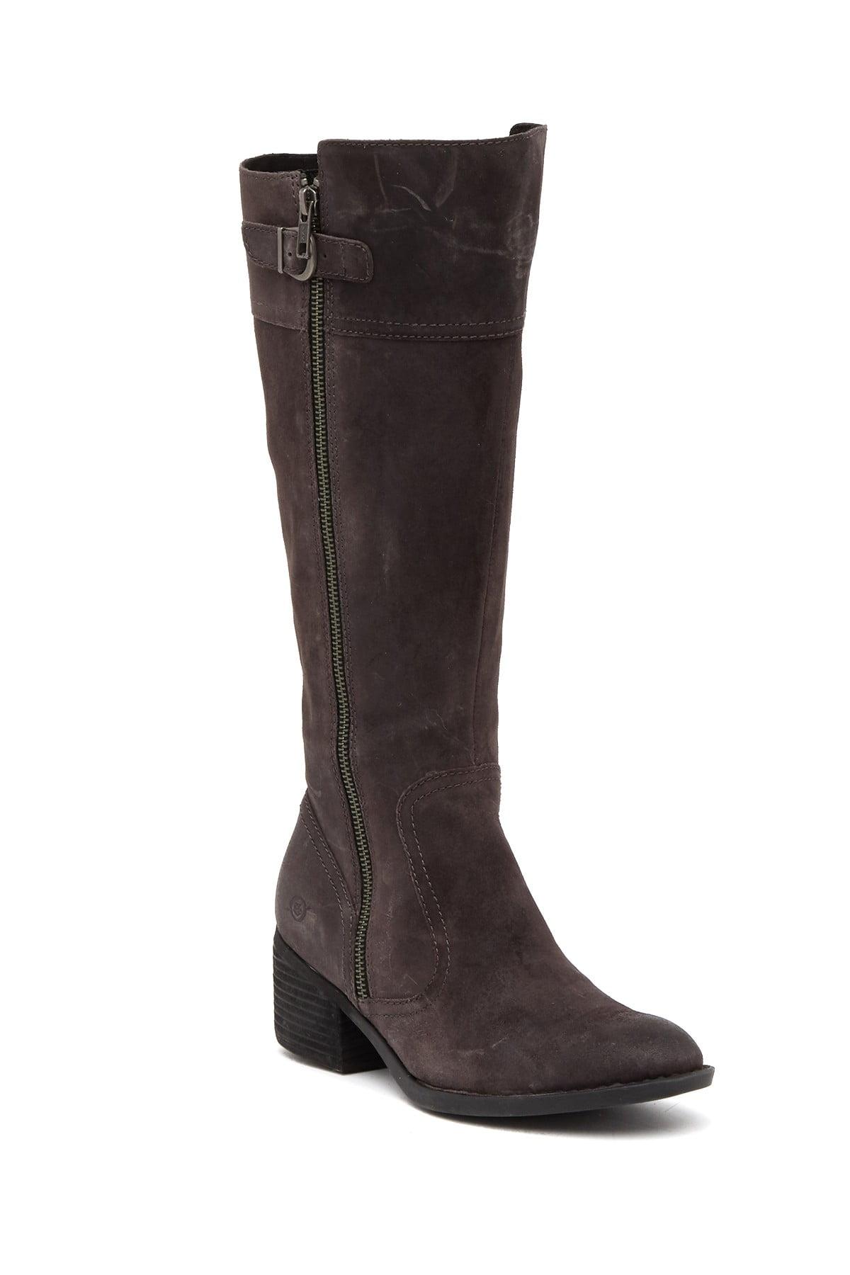 Born Fannar Wide Calf Suede Knee High Boot in Grey (Gray) Lyst