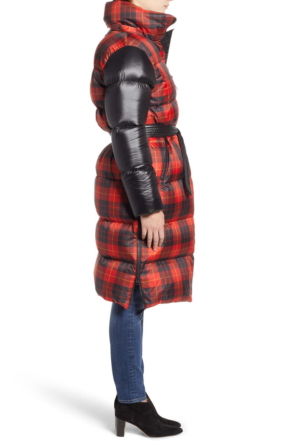 mackage plaid puffer