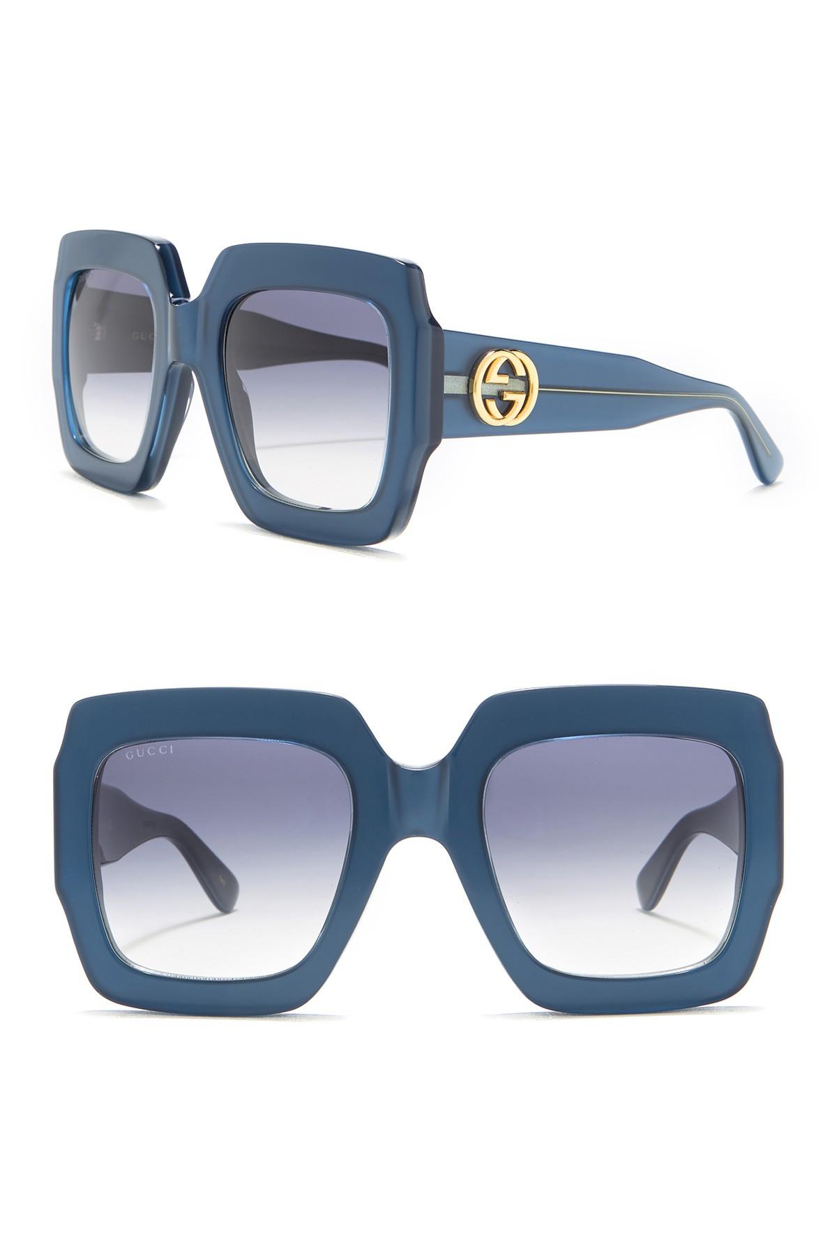 Aprender acerca 55+ imagen gucci oversized square plastic sunglasses ...