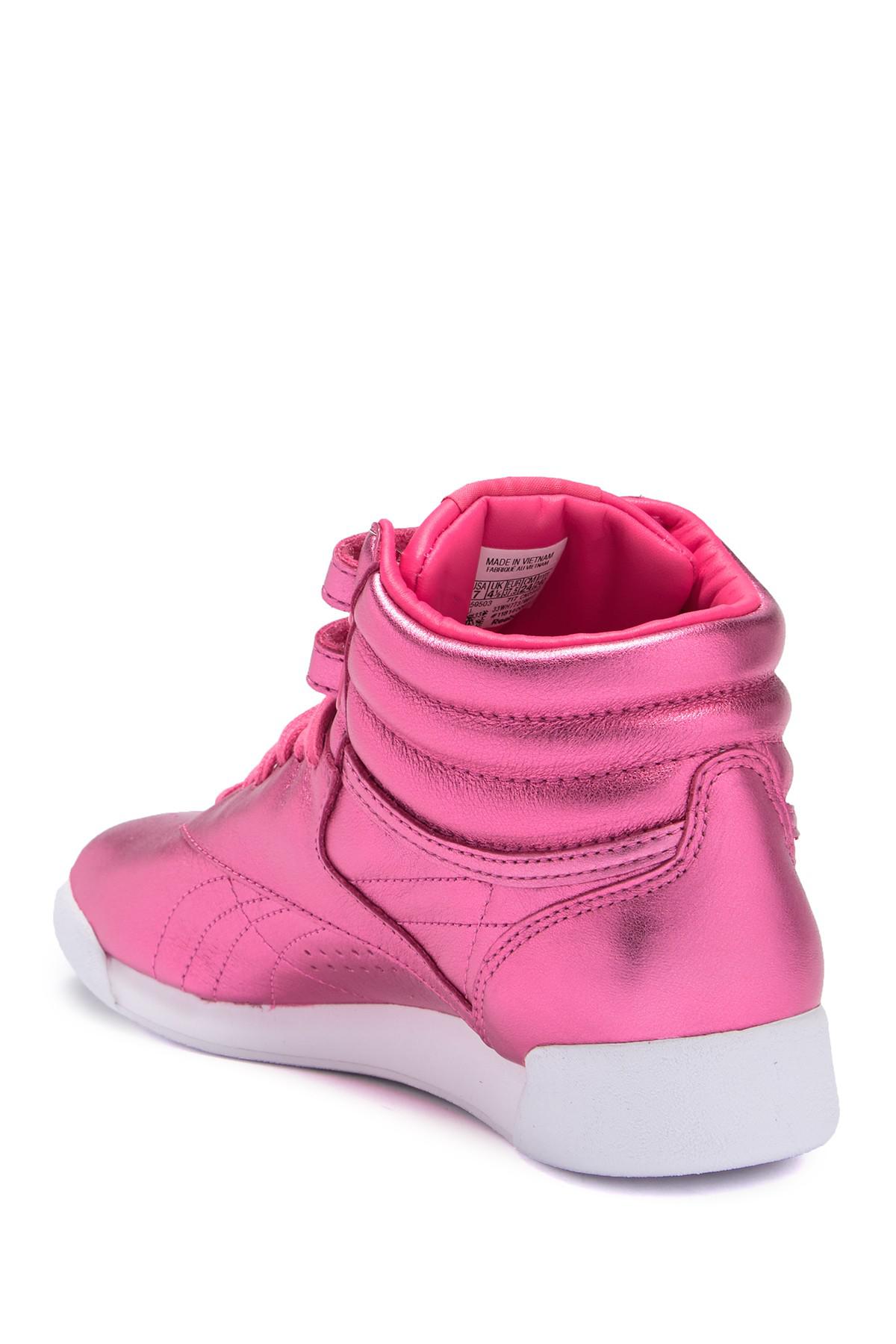 metallic reebok high top