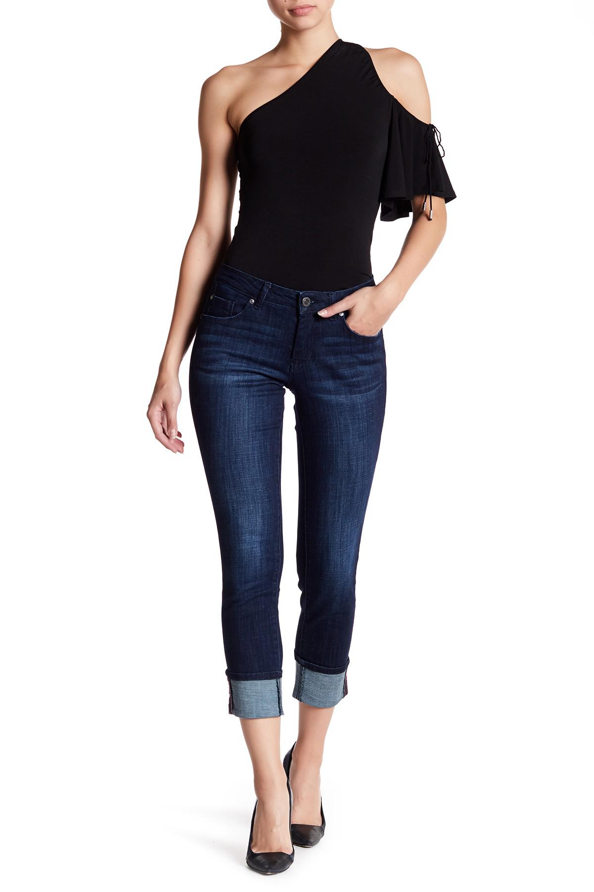 Lyst Jag Jeans Maddie Skinny Cuffed Jeans in Blue