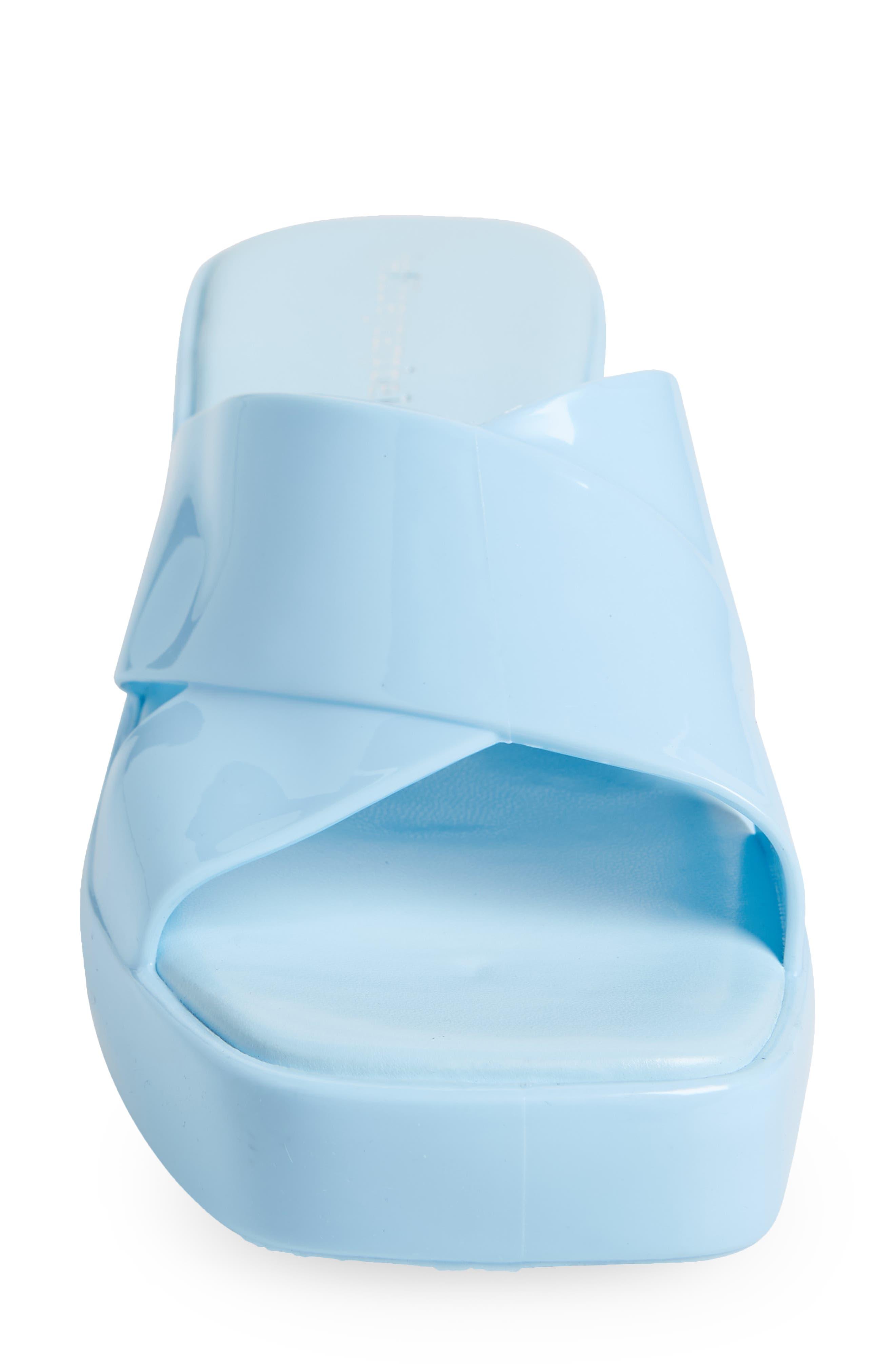 Jeffrey Campbell Bubblegum Platform Sandal In Baby Blue Shiny At Nordstrom  Rack | Lyst