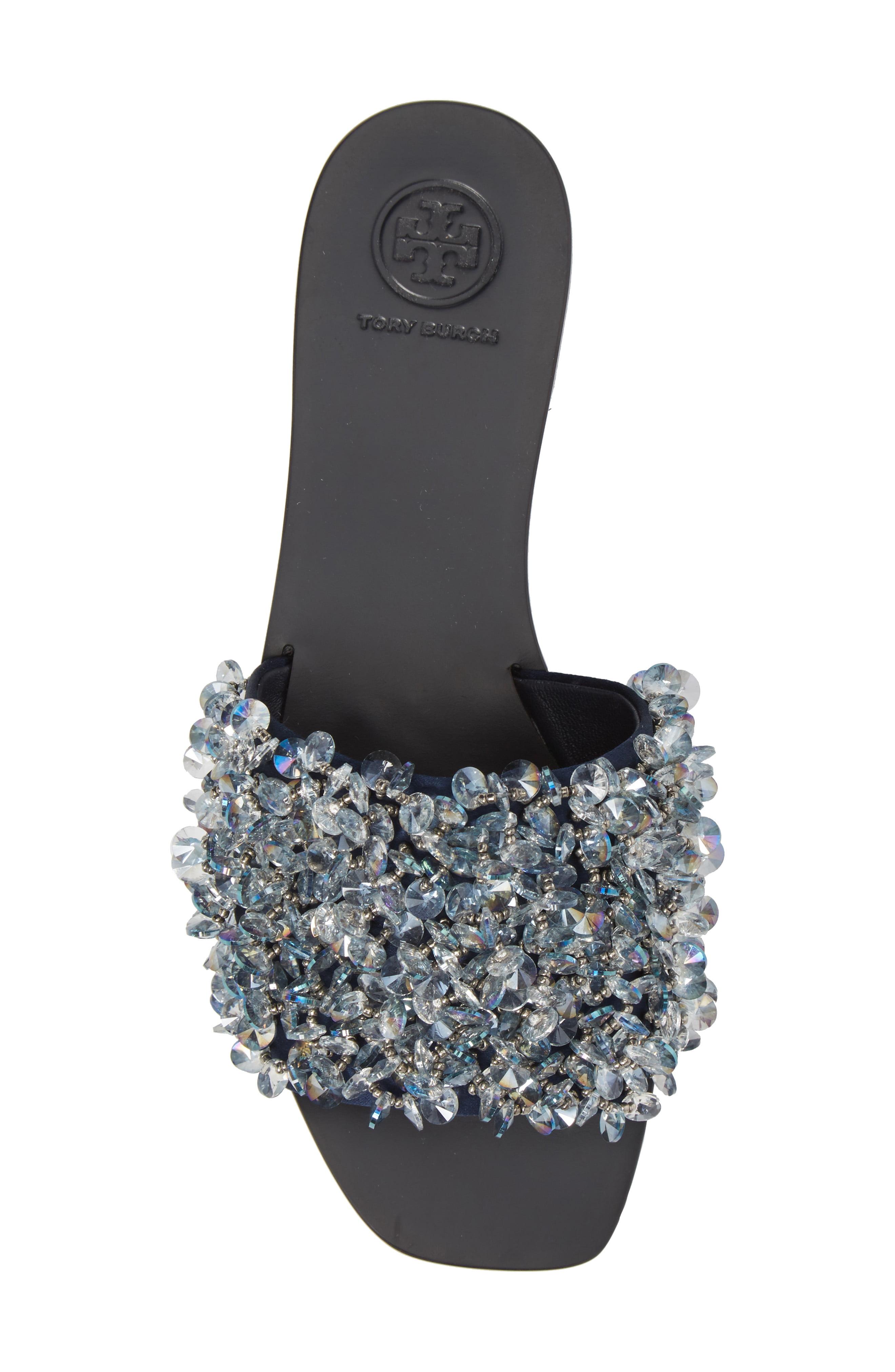 logan flat slide tory burch