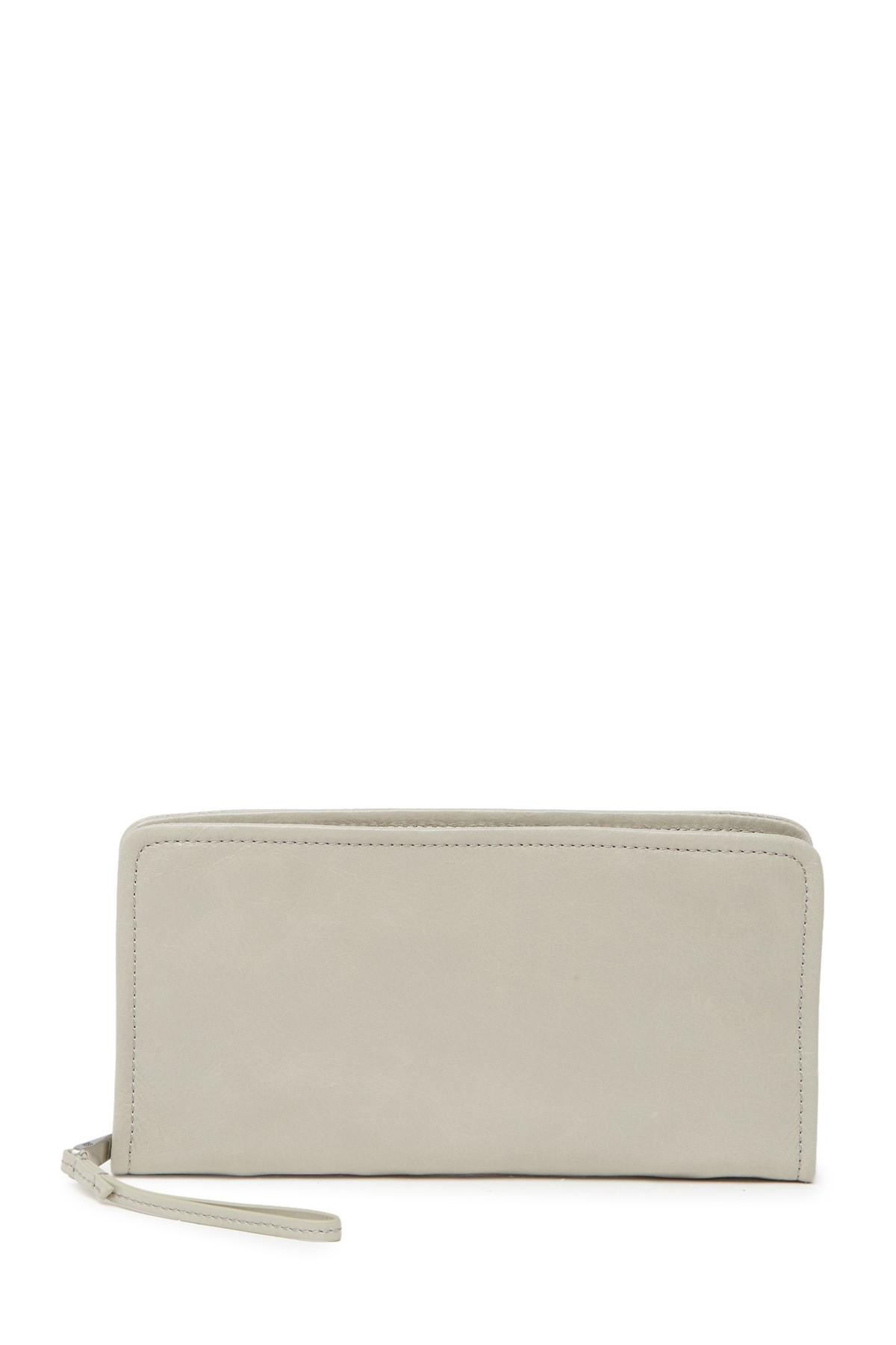 Hobo International Remi Leather Zip-around Wallet in Cloud (Gray) - Lyst