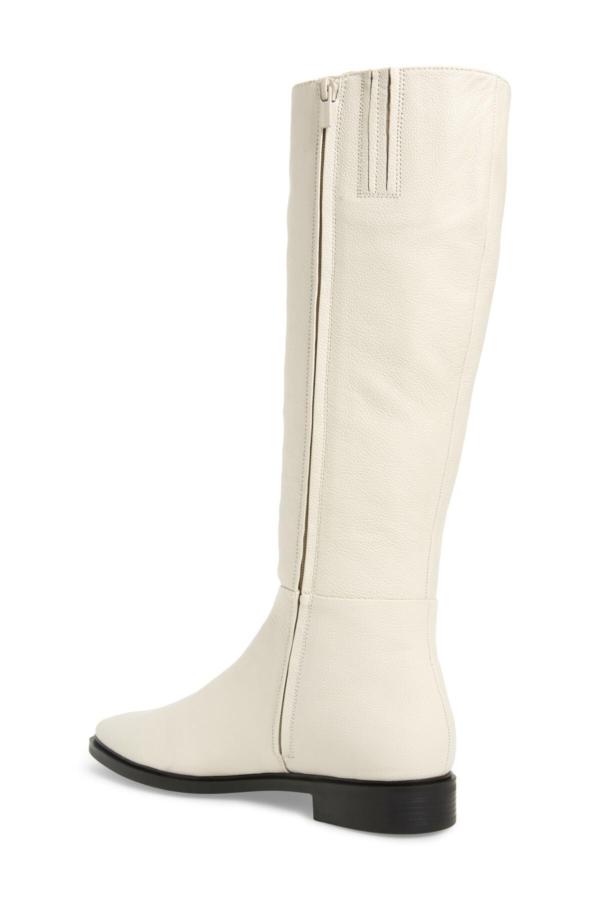 calvin klein francine leather tall boots