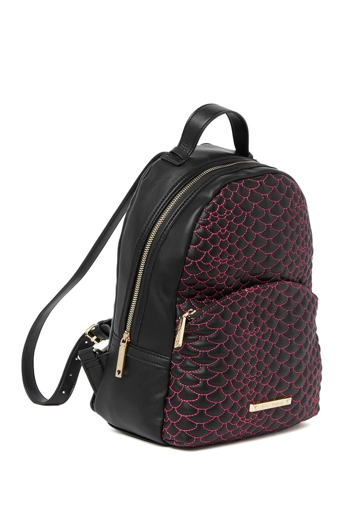 Betsey Johnson Synthetic Xokris Scalloped Backpack in Black - Lyst