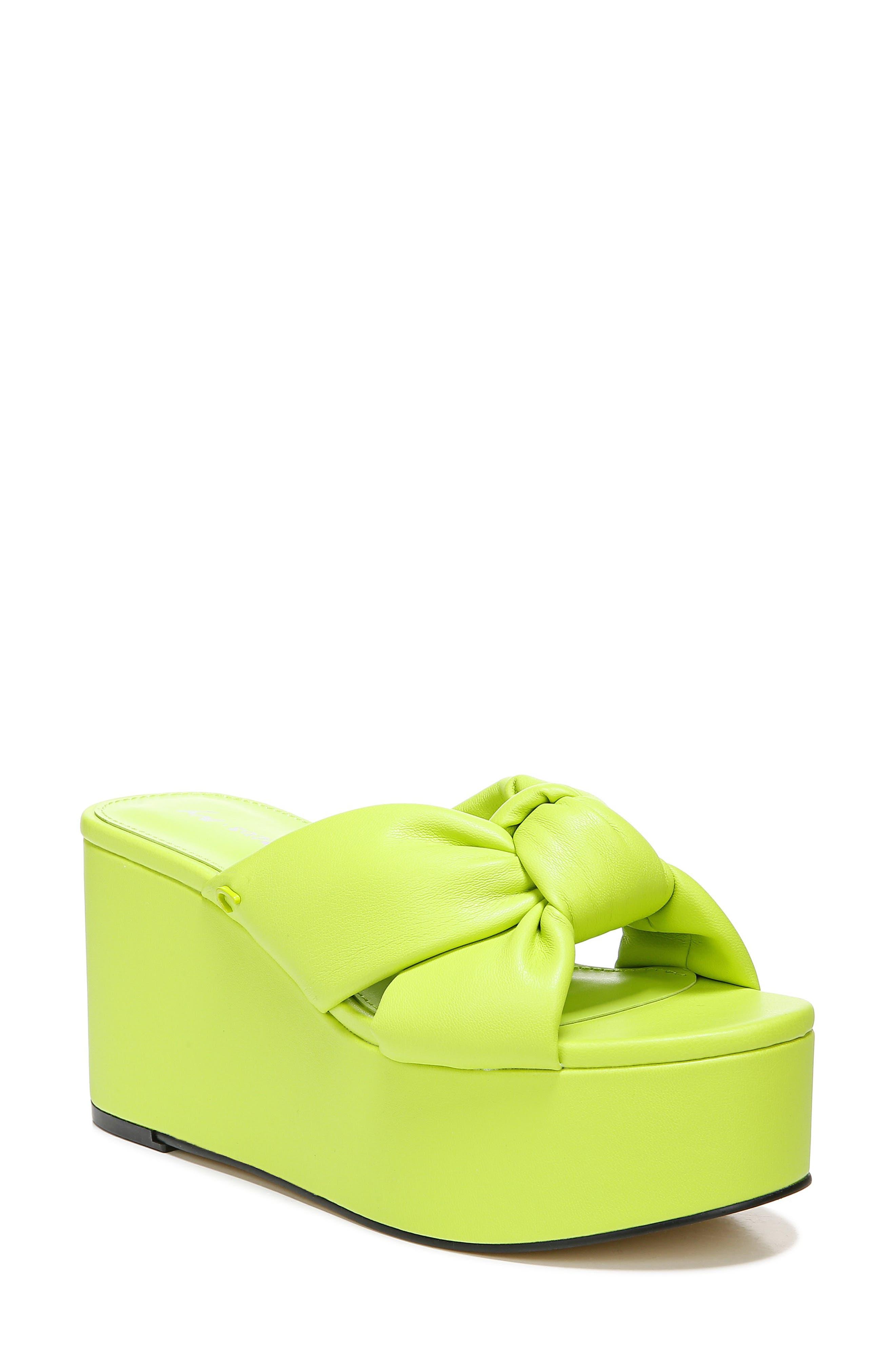 Circus by Sam Edelman Grady Platform Wedge Sandal In Wasabi At Nordstrom  Rack in Yellow | Lyst