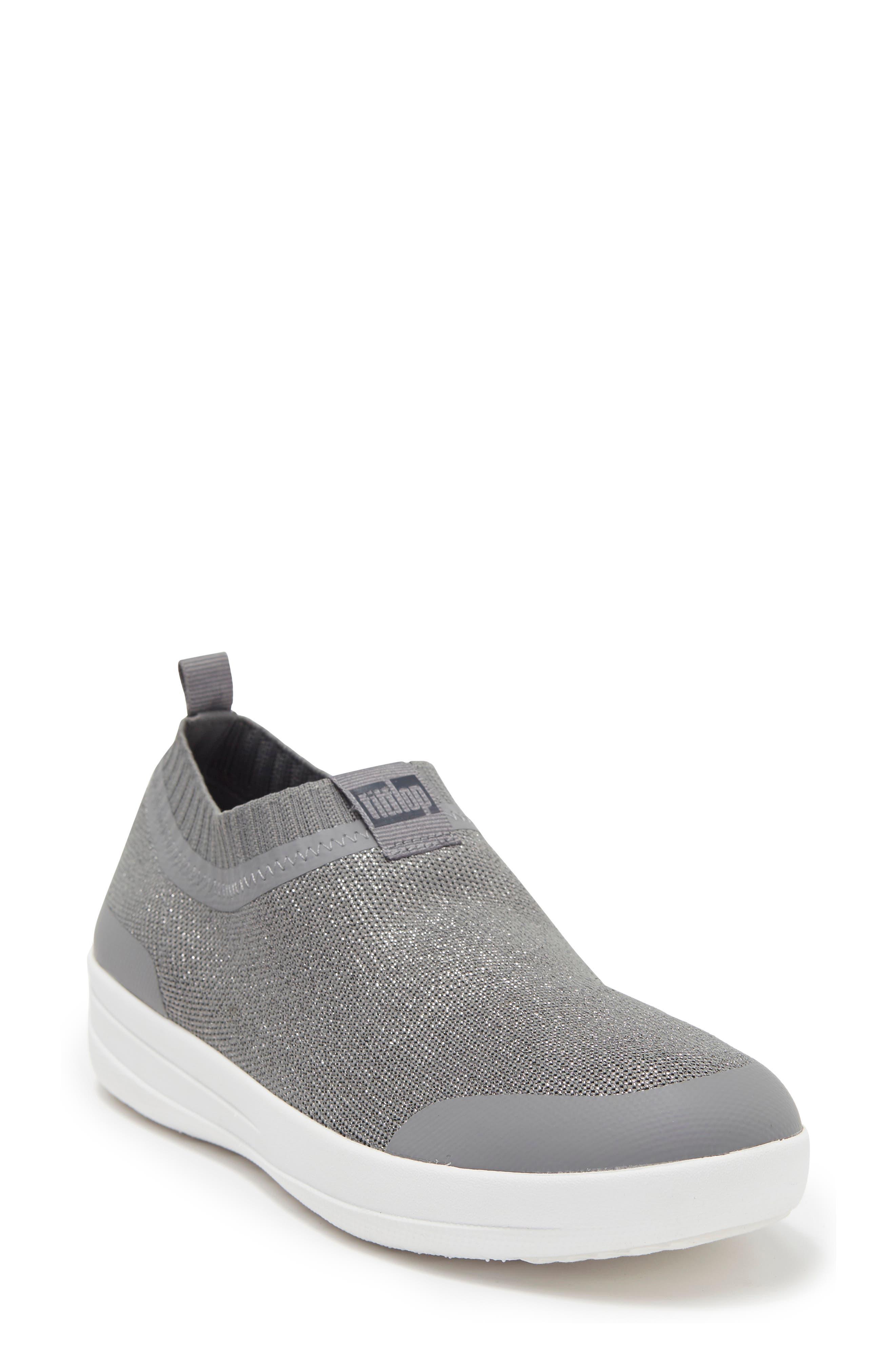 Fitflop Uberknit Slip-on Sneaker in Gray | Lyst