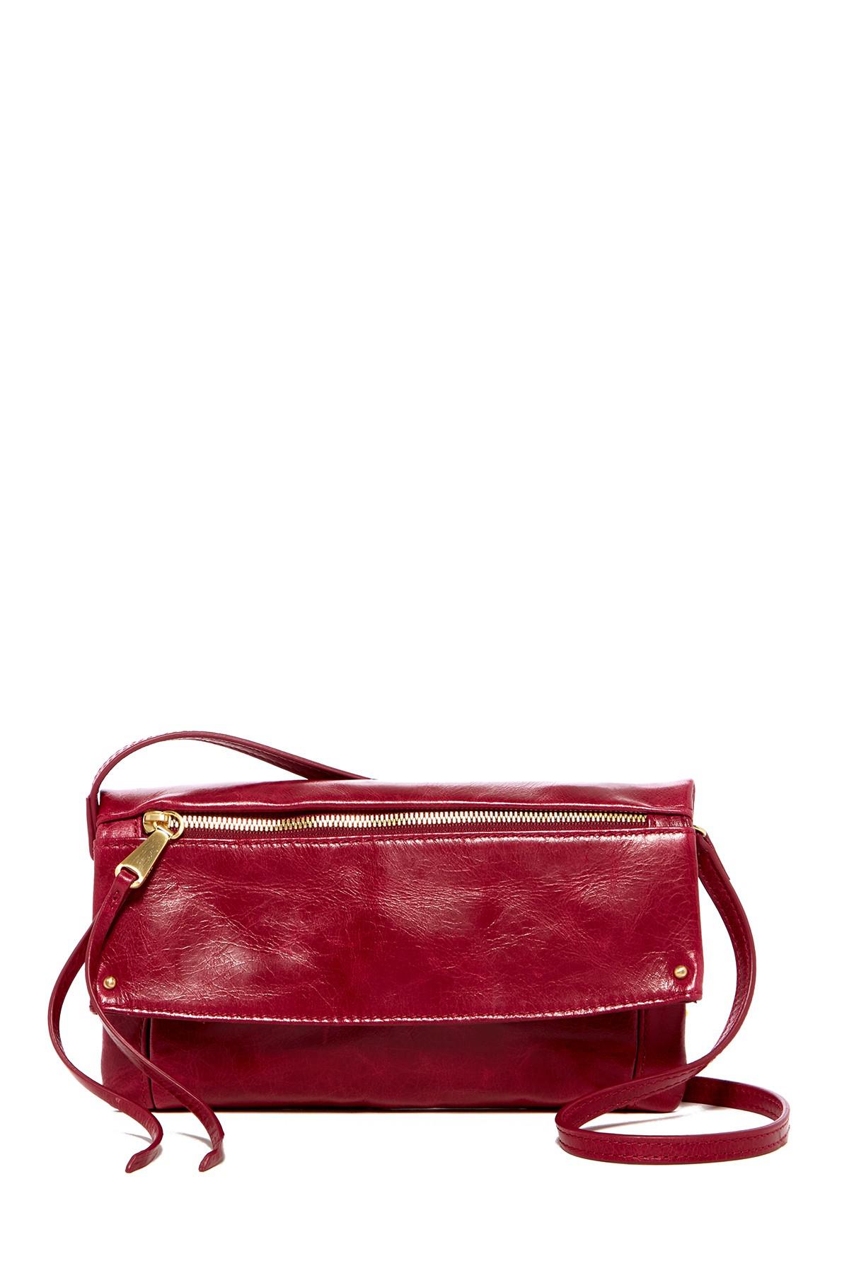 Hobo Rudy Leather Crossbody Bag in Red - Lyst