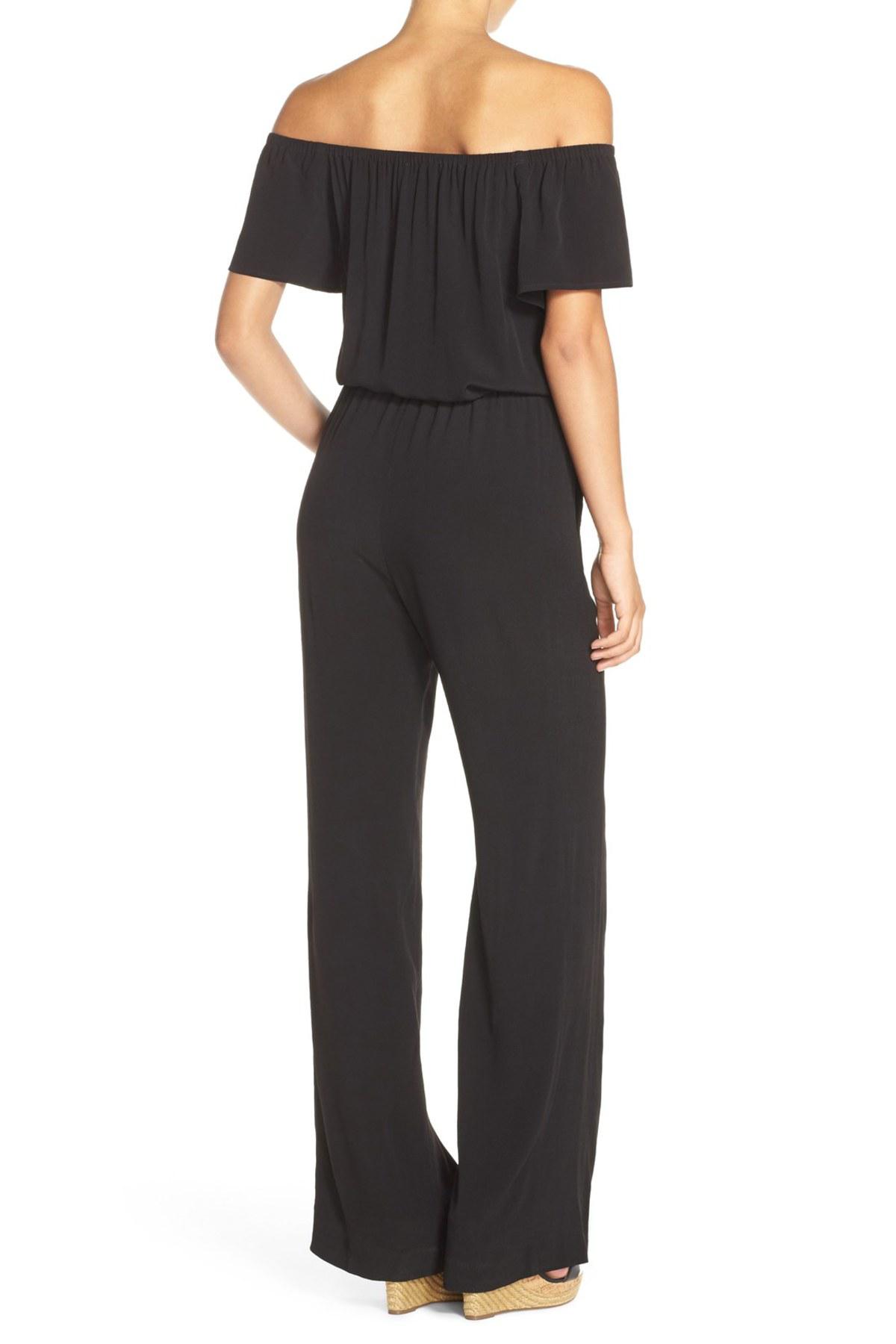charles henry black jumpsuit