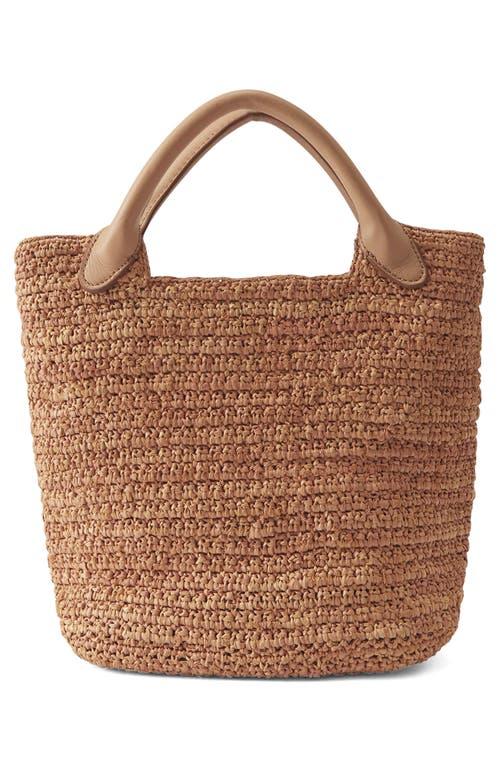 Helen Kaminski Mini Cassia Woven Raffia Tote Bag in Brown Lyst