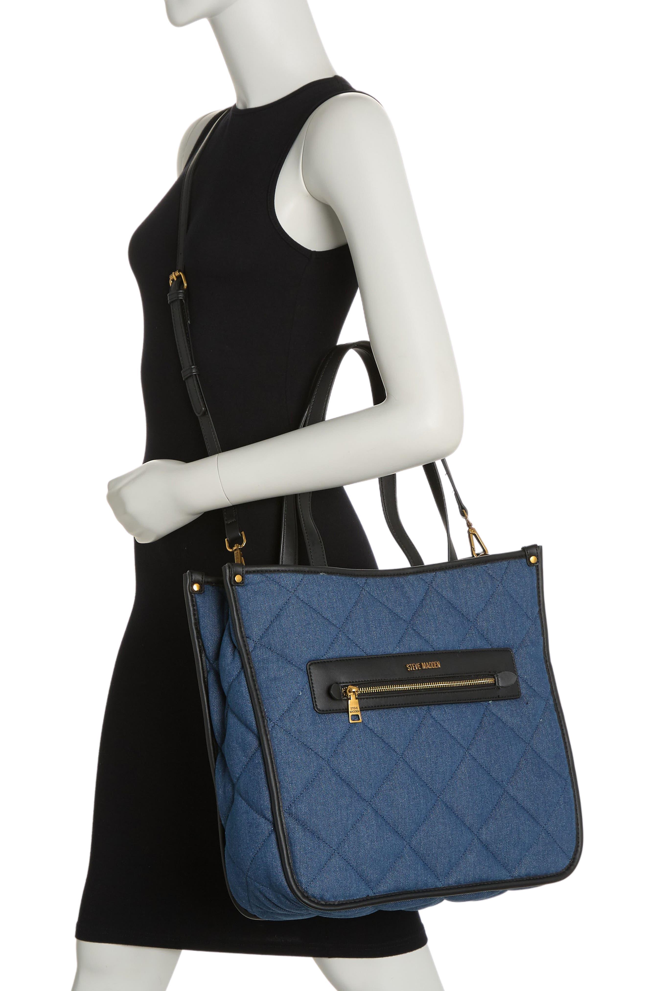 Steve Madden Women#39;s Blessa-D Denim Shoulder Bag - Light Blue