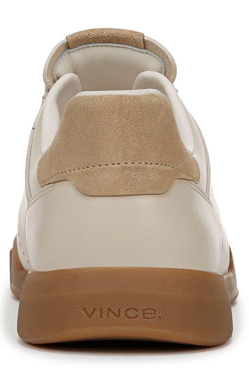 VINCE Mercer Slip On Sneaker Beige Tan Leather Elastic Laces Mens Shoe Size 10.5 Vince Mercer Slip-On Sneaker (Men) | Nordstromrack main image 4