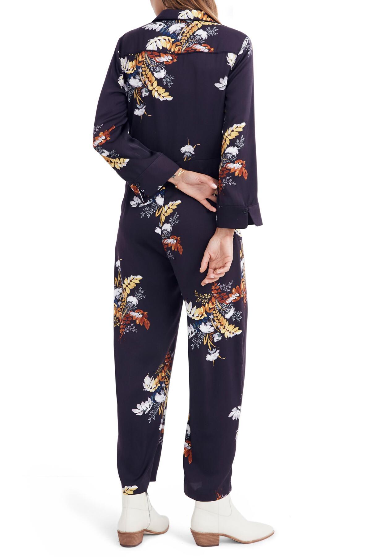satin pajama jumpsuit