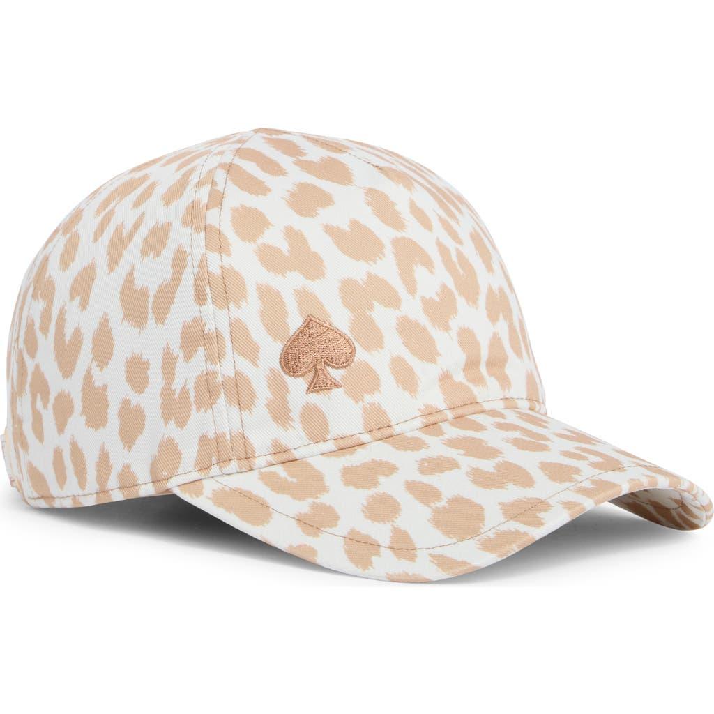 Kate Spade Modern Leopard Print Baseball Cap in Natural | Lyst display picture 1