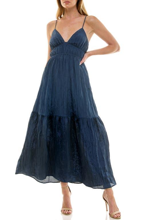 sachin and babi light blue dress Pleated Burgundy Spaghetti Straps Empire Waist Dress main image 0