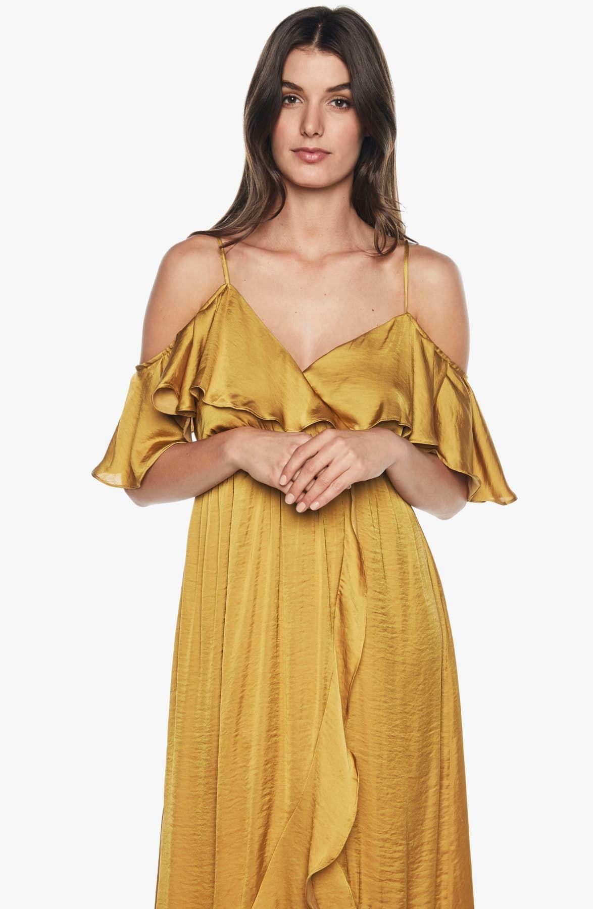 bardot bea cold shoulder dress