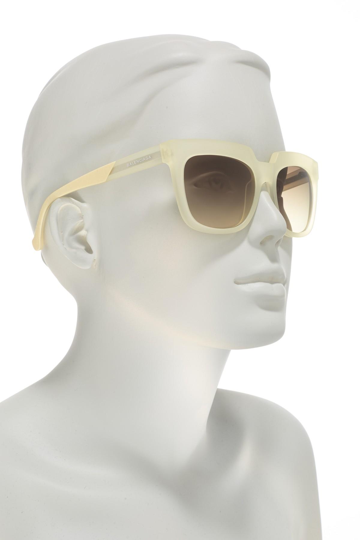 balenciaga square 55mm sunglasses