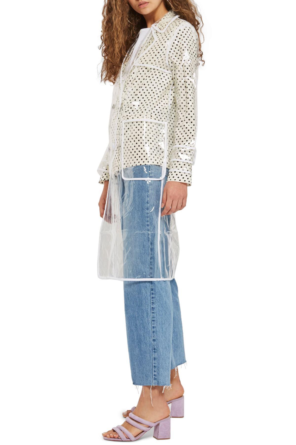 topshop grey rain mac