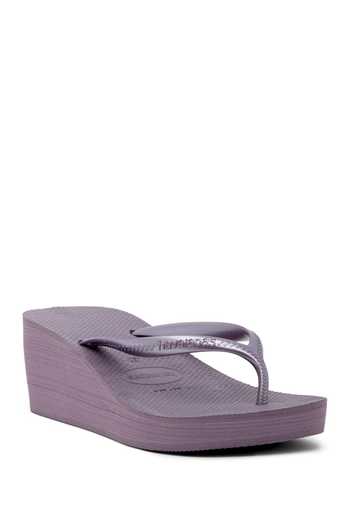 Havaianas High Fashion Platform Wedge Flip Flop Sandal (women) in Purple |  Lyst