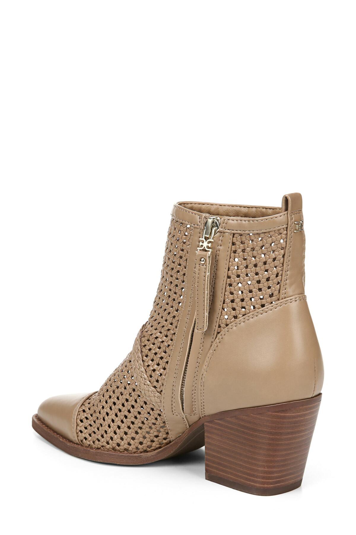 elita woven cap toe bootie