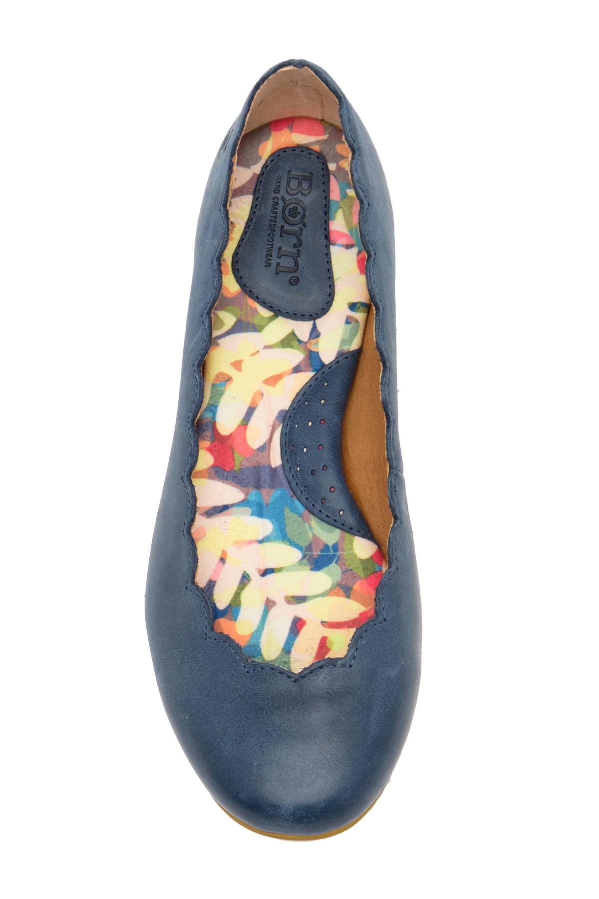 born allie scalloped ballet flat