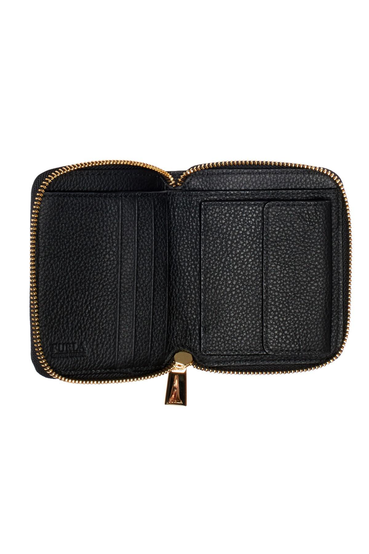 Furla Ritzy Zip Around Leather Wallet in Onyx (Black) - Lyst