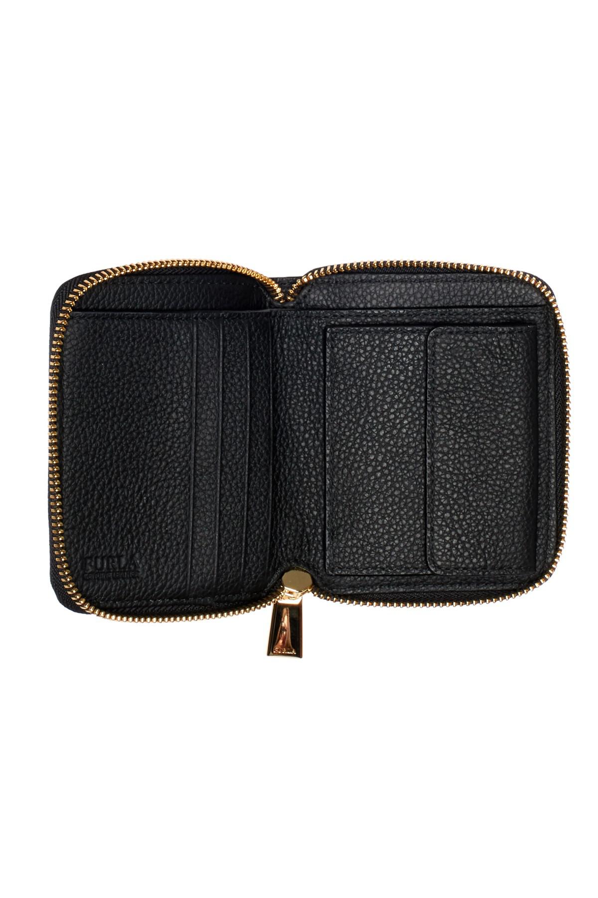 Furla Ritzy Zip Around Leather Wallet in Onyx (Black) Lyst