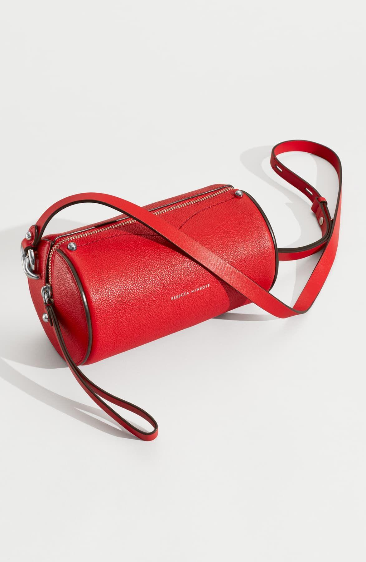 Rebecca Minkoff Leather Barrel Crossbody Bag in Black Lyst