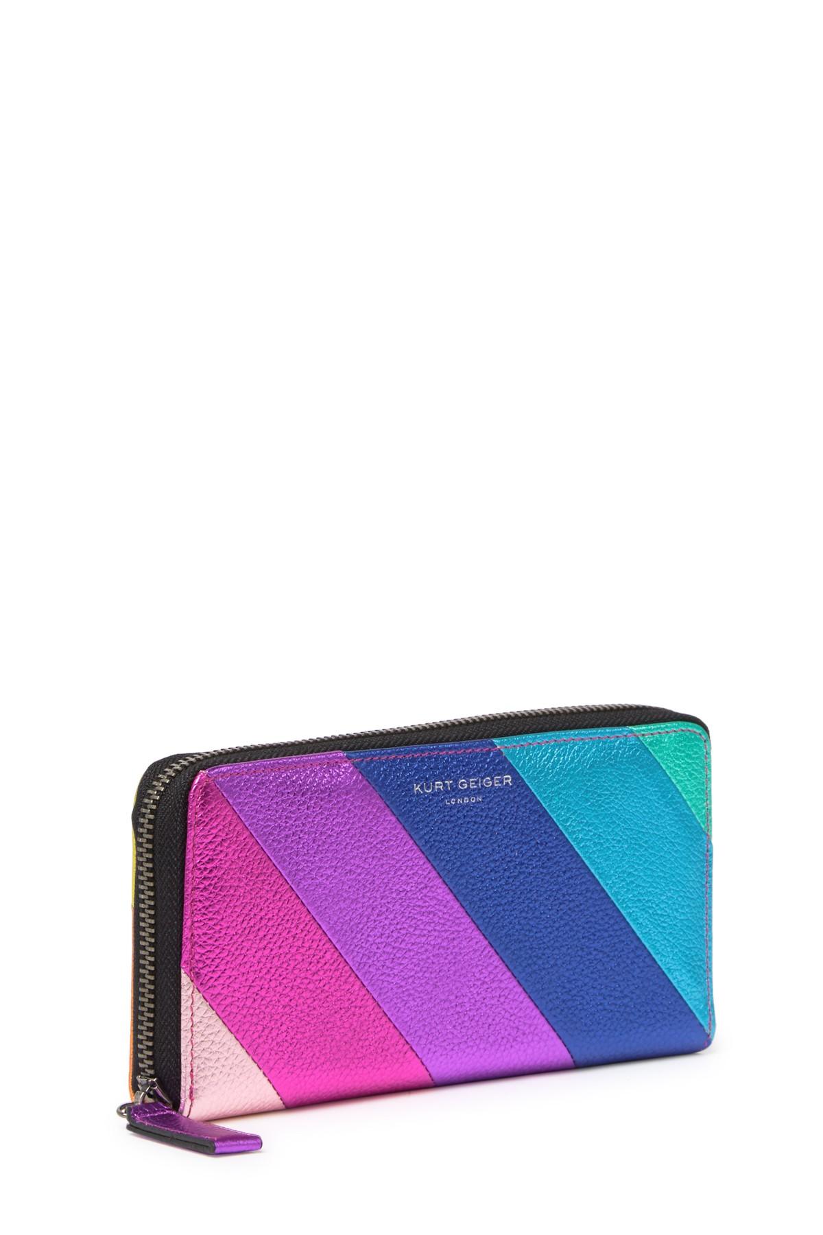 KURT GEIGER- Rainbow Zip Around Wallet | lupon.gov.ph