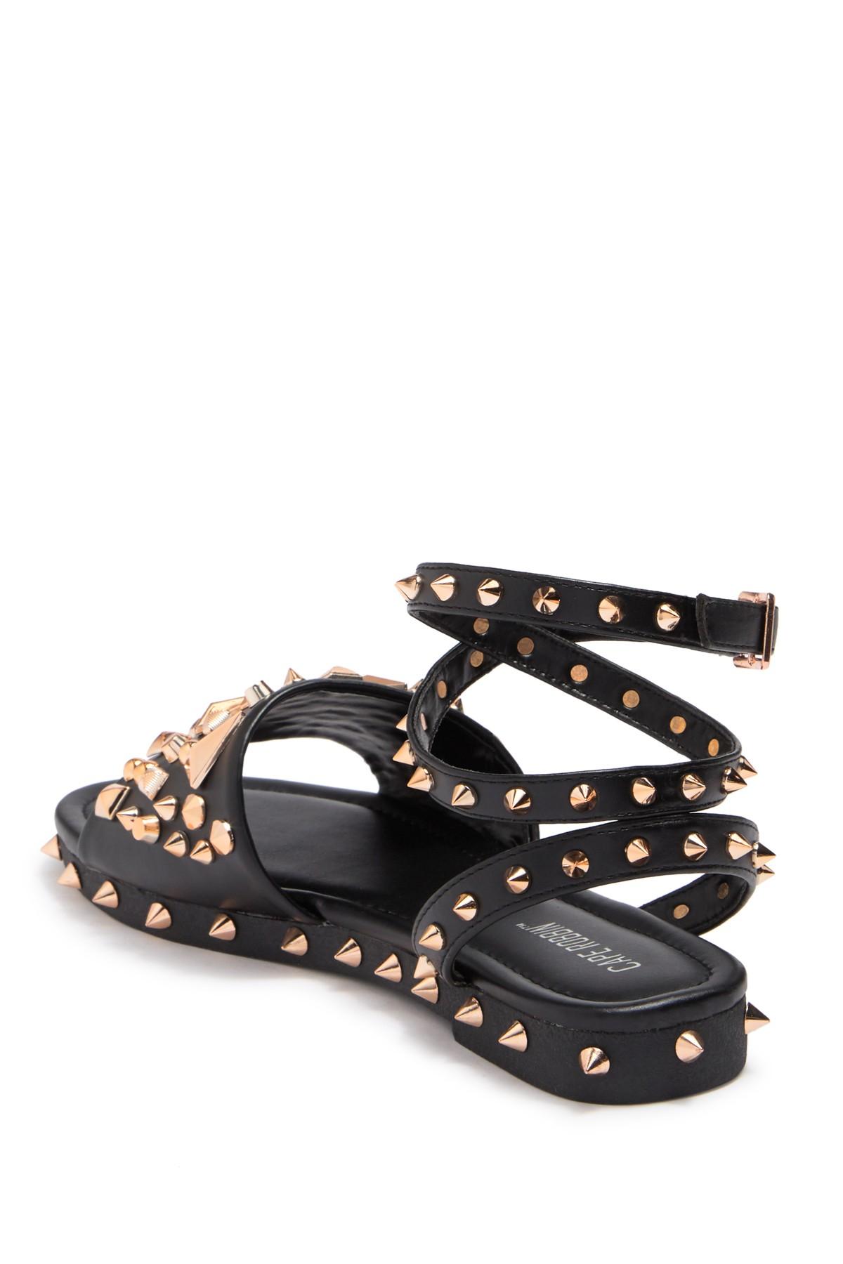 cape robbin pierce studded sandal