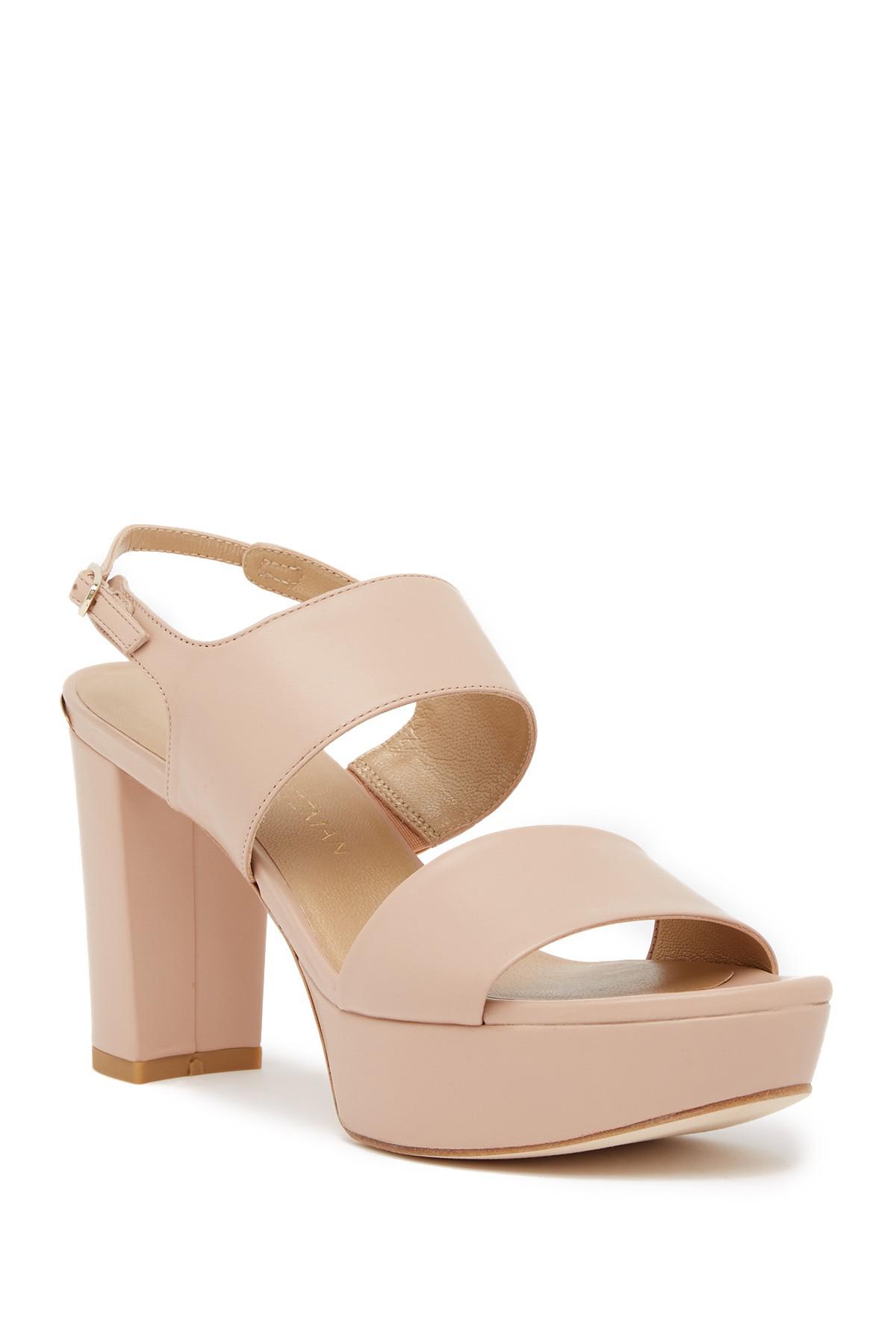 stuart weitzman suede platform sandals