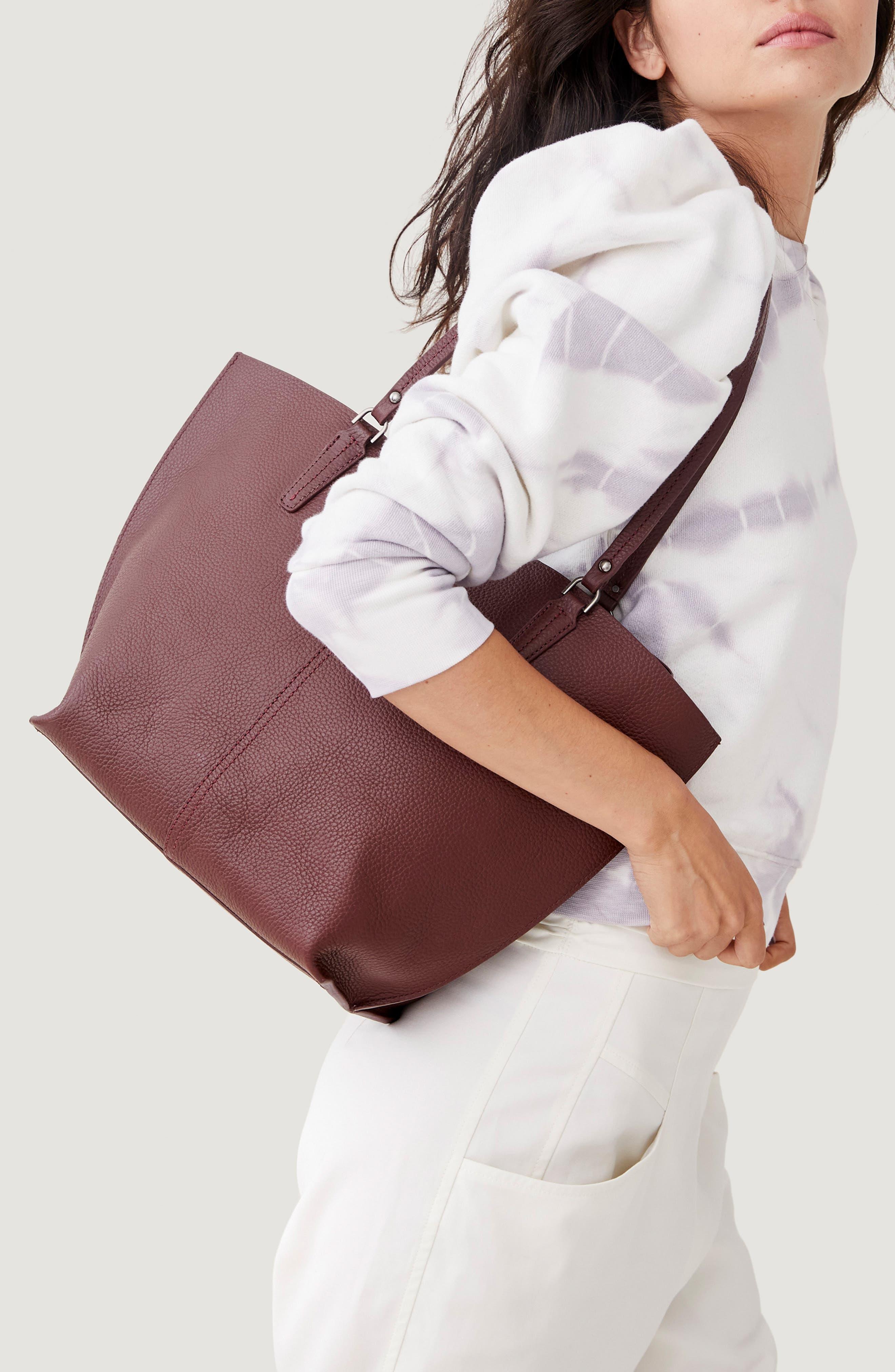 Botkier Hudson Pebbled Leather Tote in Purple | Lyst