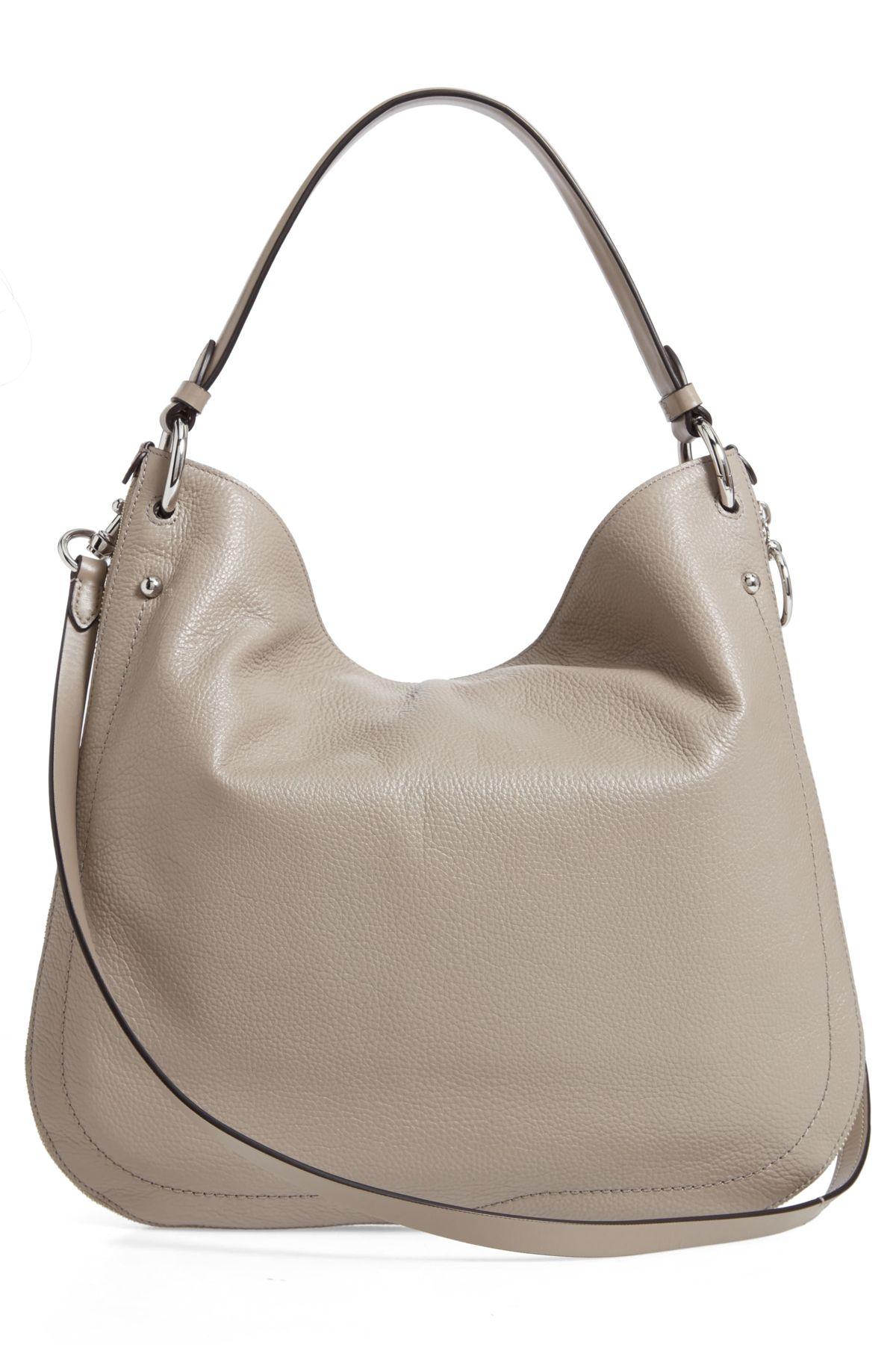 Rebecca Minkoff Jody Convertible Leather Hobo Bag in Taupe (Brown) - Lyst