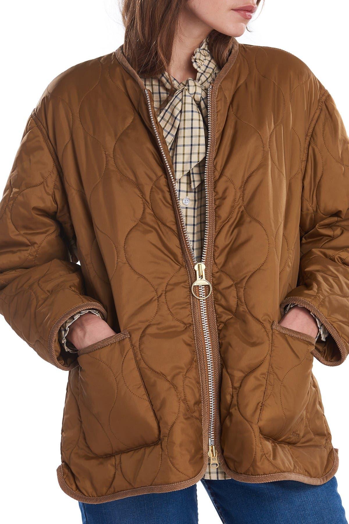 barbour heritage darcy quilt baffle jacket
