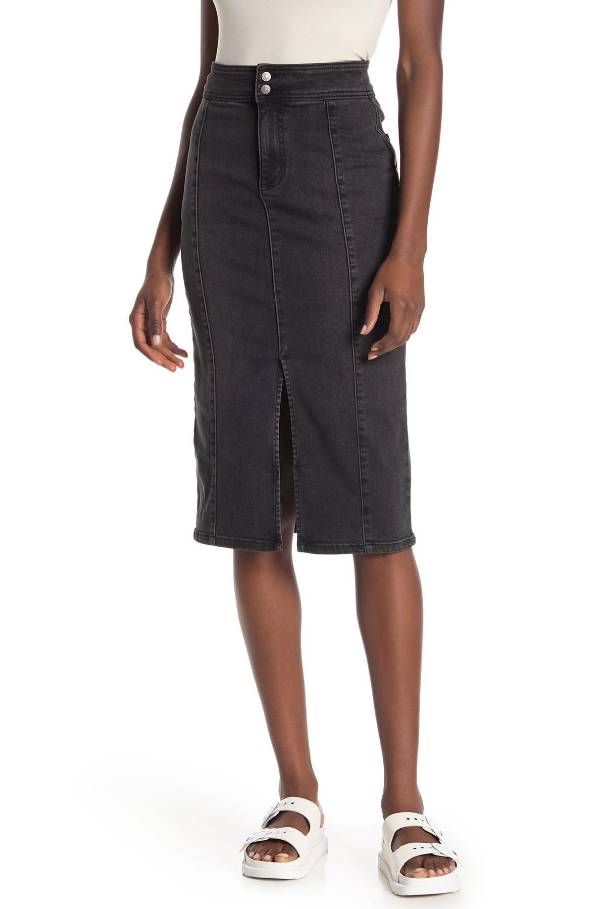 Free people maddie denim skirt Clearance